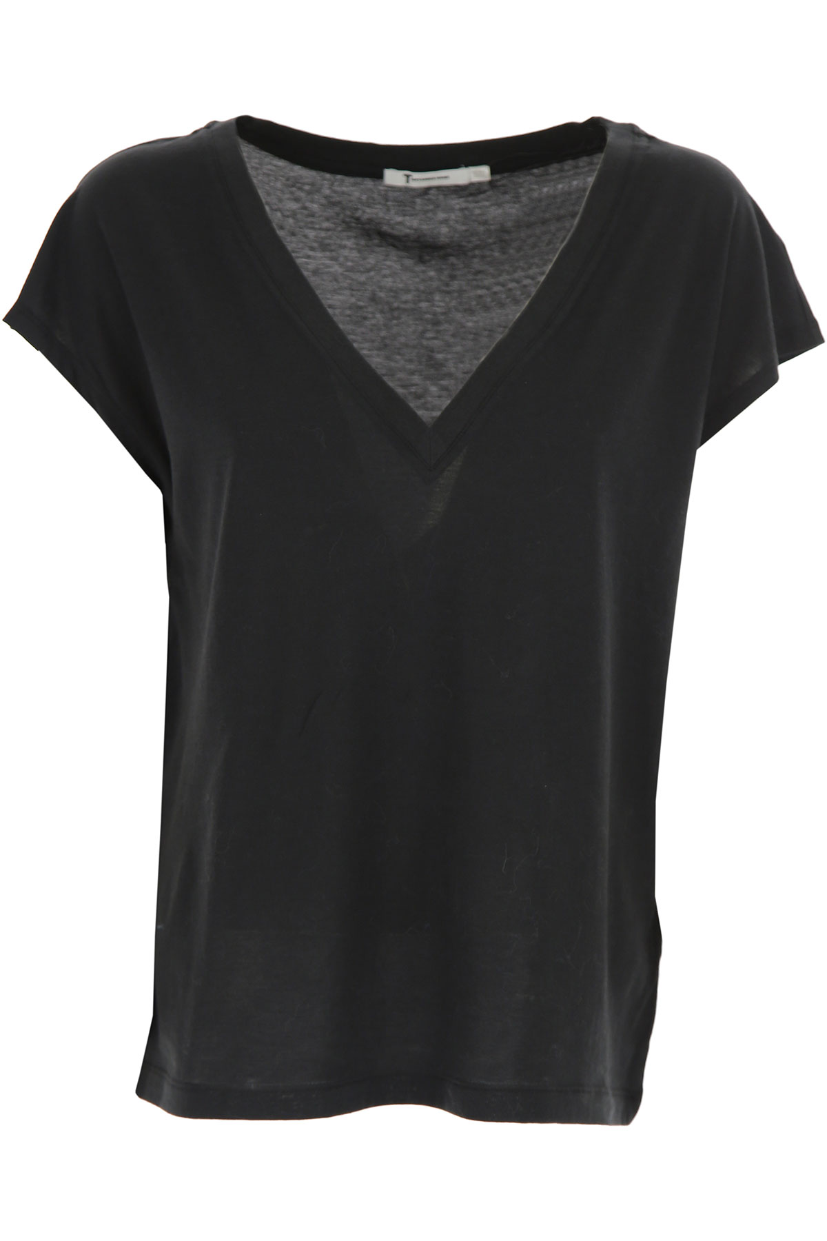 Alexander Wang T-shirt Femme, Noir, Coton, 2017, 38 40 42