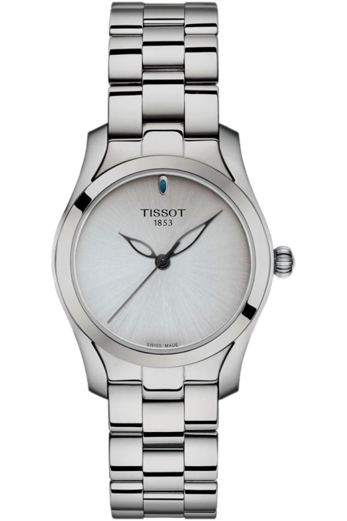 Tissot Uhr für Damen, Chronometer, Zeitmesser, Twave, Grau, Rostfreier Stahl, 2017