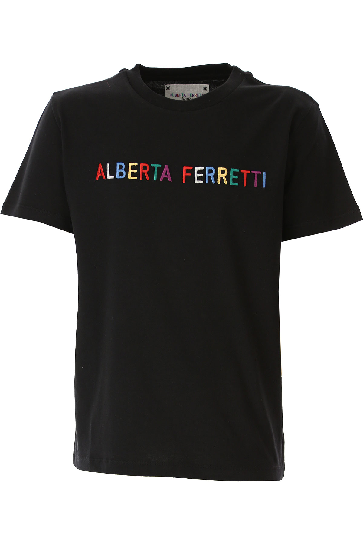 Alberta Ferretti Kinder T-Shirt für Mädchen Günstig im Sale, Schwarz, Baumwolle, 2017, 10Y 12Y 4Y 8Y