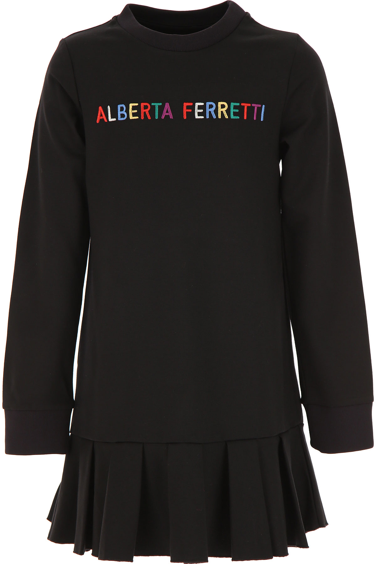 Alberta Ferretti Kleid für Mädchen Günstig im Sale, Schwarz, Viskose, 2017, 10Y 12Y 14Y 4Y 6Y 8Y