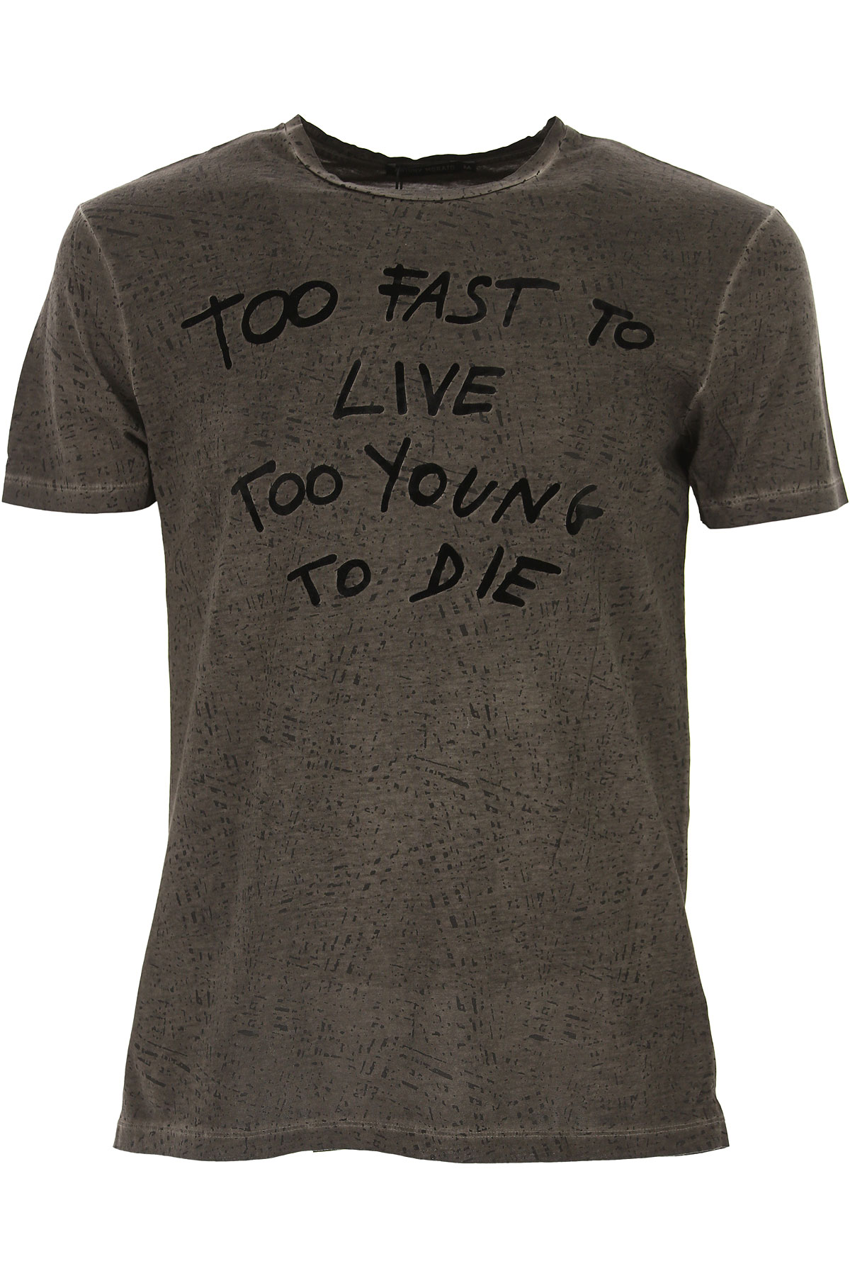 Antony Morato T-shirt Homme Outlet, Noir vintage, Coton, 2017, S XL