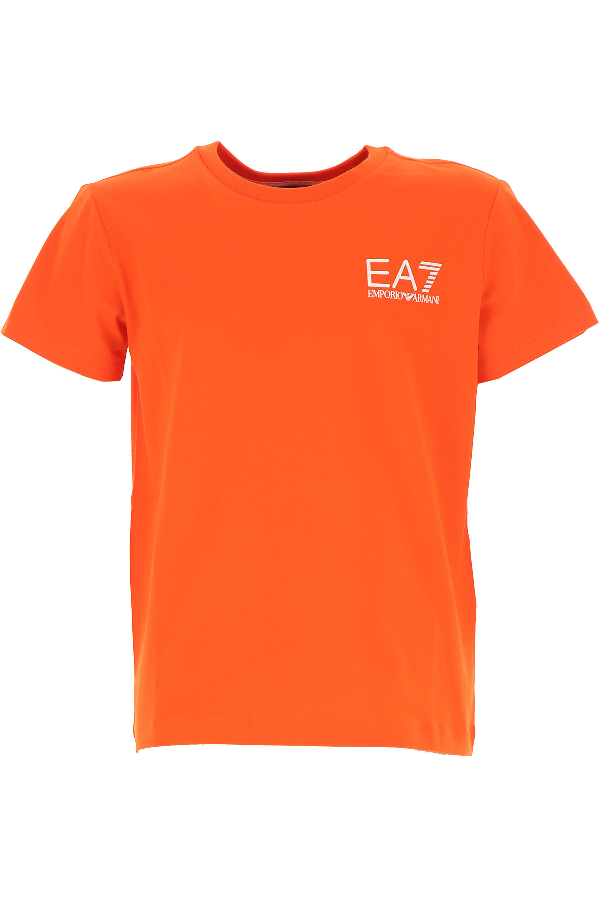 Emporio Armani Kinder T-Shirt für Jungen Günstig im Outlet Sale, Orange, Baumwolle, 2017, 12Y 6Y