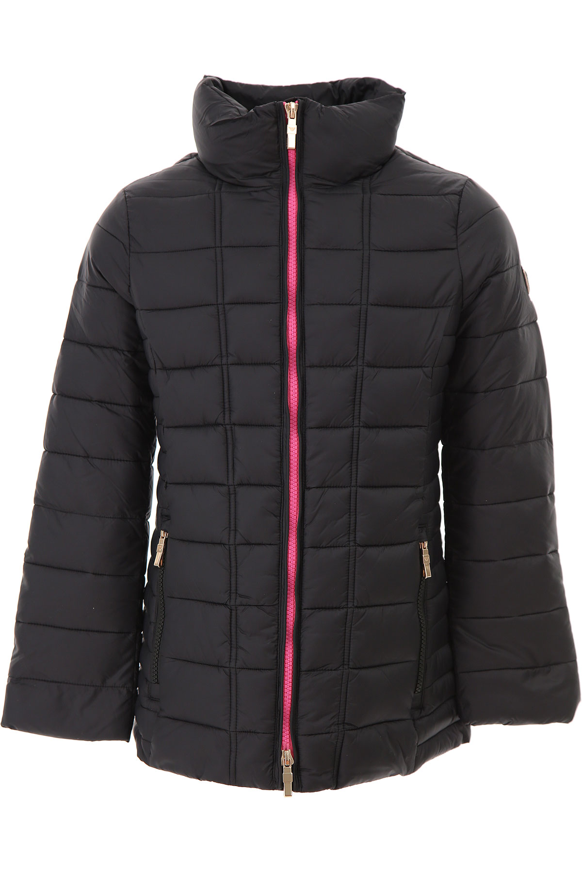 Emporio Armani Kinder Daunen Jacke für Mädchen, Soft Shell Ski Jacken Günstig im Outlet Sale, Schwarz, Polyester, 2017, 4Y 6Y