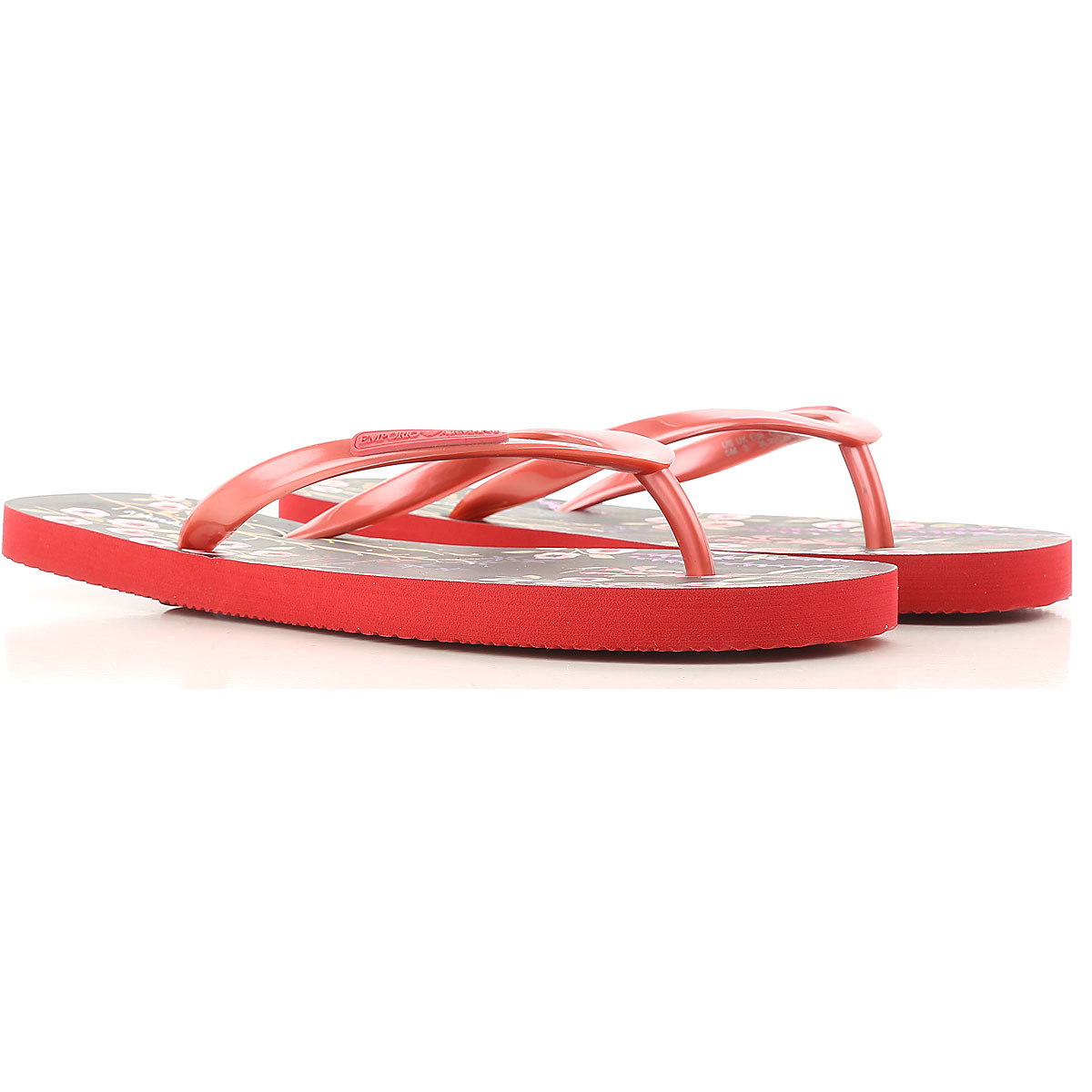 Emporio Armani Chaussure Tong Femme, Rouge, PVC, 2017, 36 37 38 39 40 41