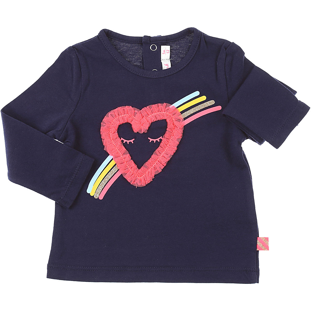 Billieblush Baby T-Shirt für Mädchen Günstig im Sale, dunkel Mitternachtblauu, Baumwolle, 2017, 12M 2Y