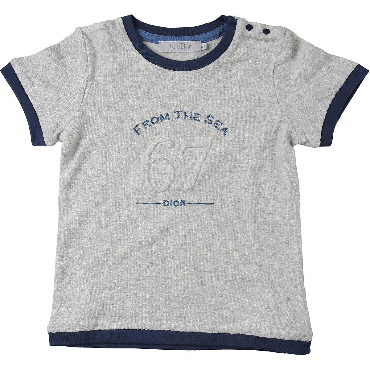 Baby Dior Baby T-Shirt für Jungen Günstig im Outlet Sale, Grau, Baumwolle, 2017, 18M 2Y 3Y