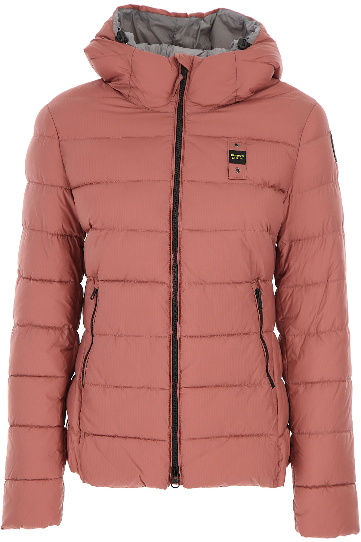 Blauer Daunenjacke für Damen, wattierte Ski Jacke Günstig im Sale, Altrosa Pink, Polyester, 2017, 38 40