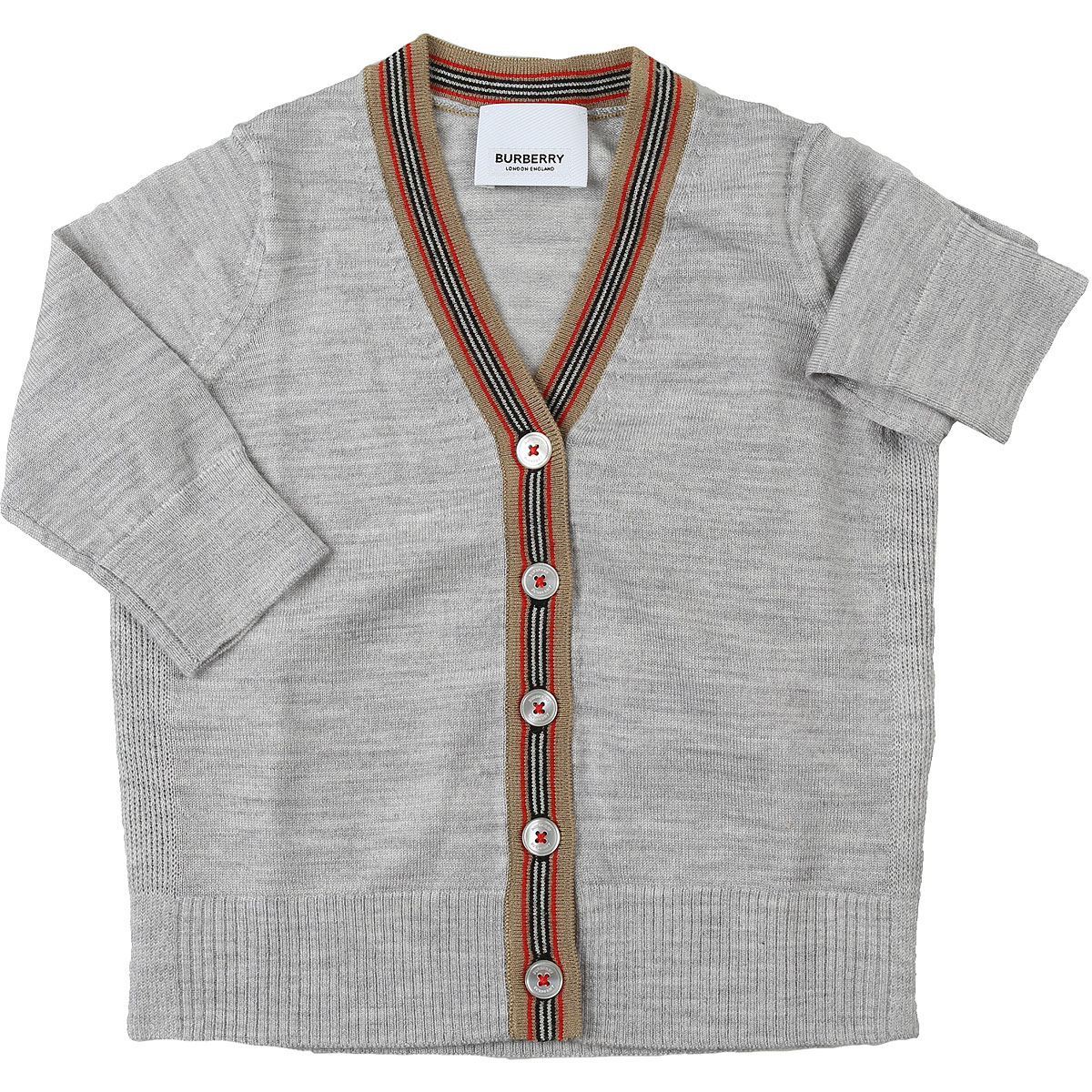 Burberry Baby Pullover für Jungen Günstig im Sale, Grau, Merino-Wolle, 2017, 12 M 18M 2Y 6M