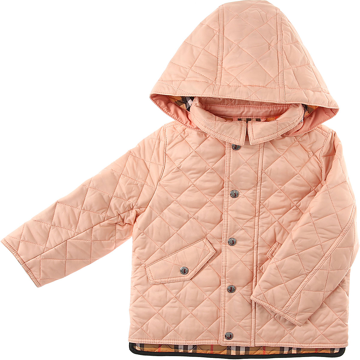 Burberry Baby Jacke für Mädchen Günstig im Sale, Pink, Polyamid, 2017, 18M 6M