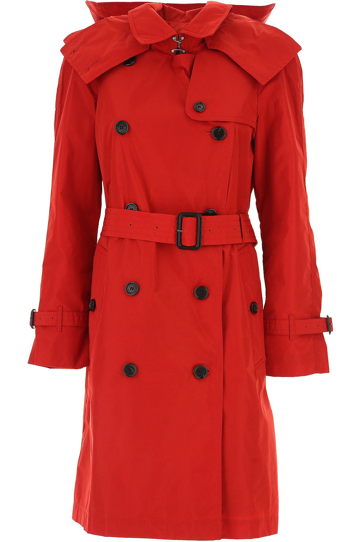 Burberry Manteau Femme, Rouge, Polyester, 2017, 38 40