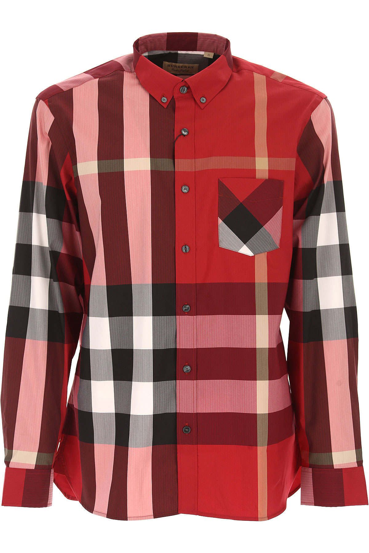 Vêtements Homme Burberry, Rouge défilé, Coton, 2017, L M XL