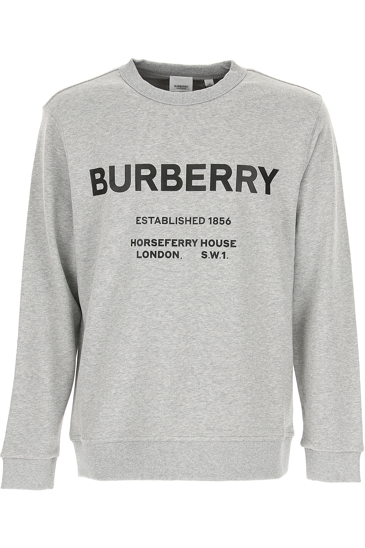 Burberry Sweatshirt für Herren, Kapuzenpulli, Hoodie, Sweats Günstig im Sale, Grau, Baumwolle, 2017, L M S XL