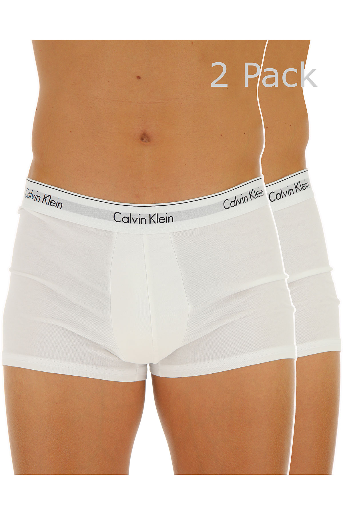 Calvin Klein Boxer Shorts für Herren, Unterhose, Short, Boxer Günstig im Sale, 2 Pack, Weiss, Baumwolle, 2017, L M S XL