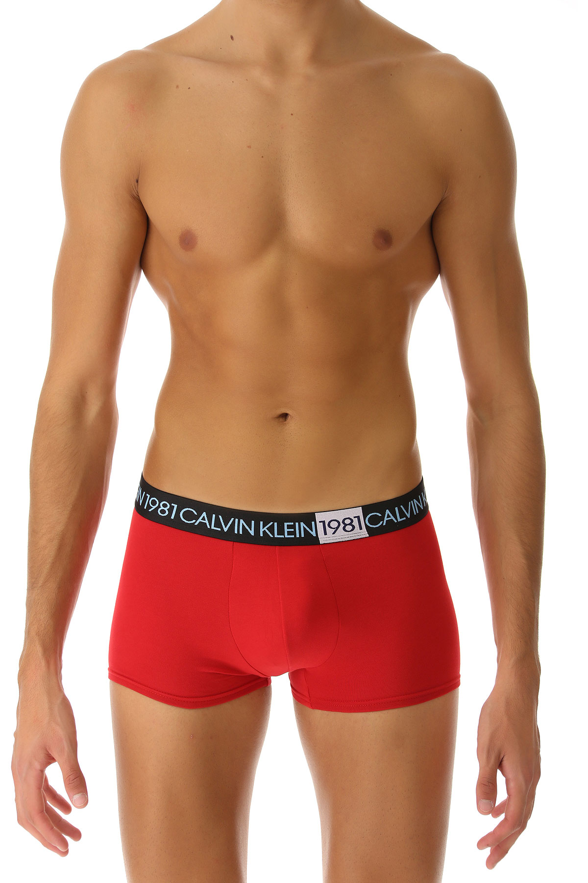 Calvin Klein Boxer Shorts für Herren, Unterhose, Short, Boxer Günstig im Sale, Rot, Baumwolle, 2017, L M S