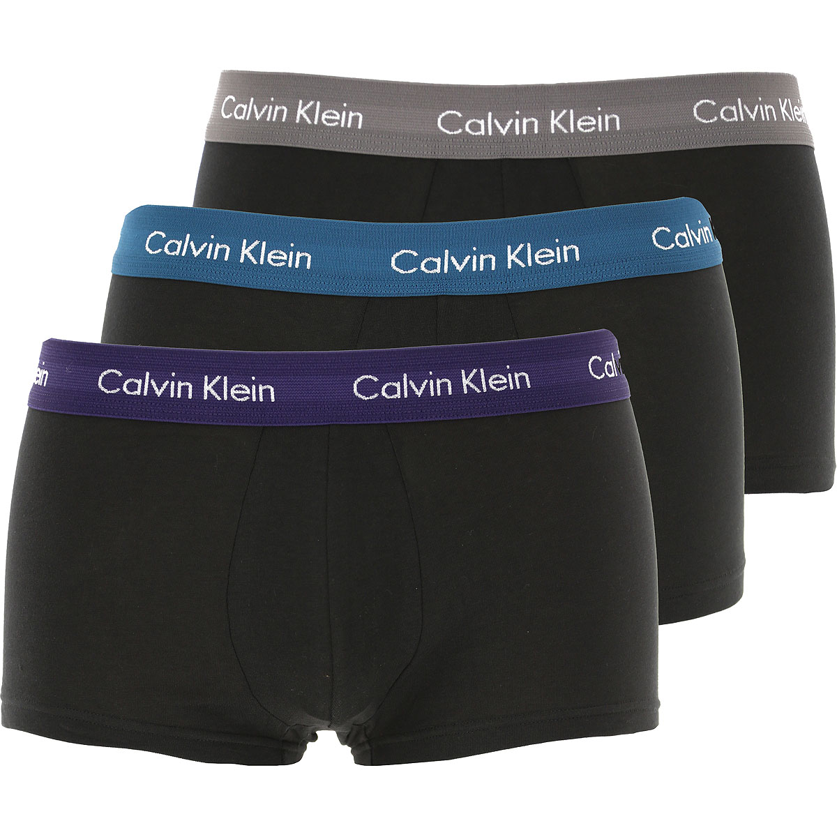 Calvin Klein Boxer Shorts für Herren, Unterhose, Short, Boxer Günstig im Sale, 3 Pack, Schwarz, Baumwolle, 2017, L M S XS