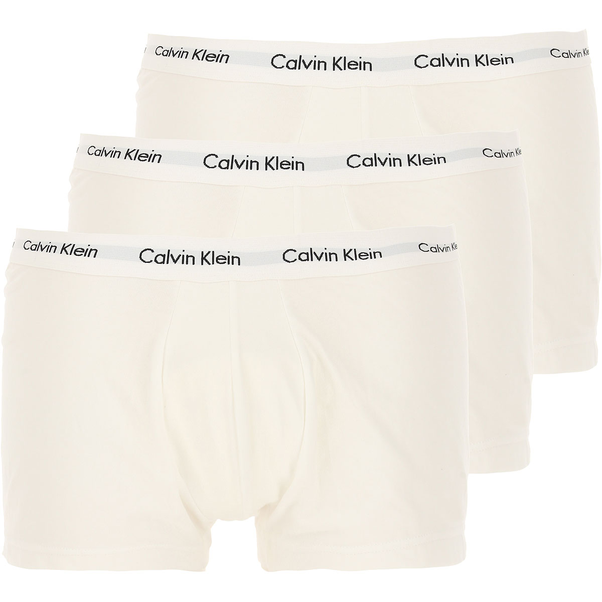 Calvin Klein Boxer Shorts für Herren, Unterhose, Short, Boxer Günstig im Sale, 3 Pack, Weiss, Baumwolle, 2017, L M S XL XS