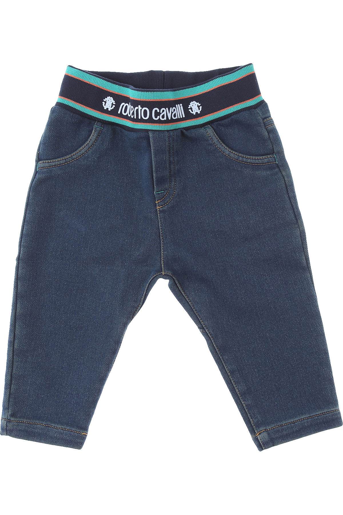 Roberto Cavalli Baby Jeans für Jungen Günstig im Sale, Denim Blau, Baumwolle, 2017, 12 M 18 M 2Y 3Y