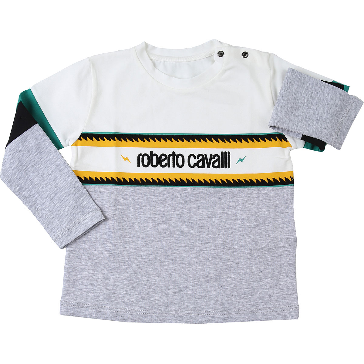 Roberto Cavalli Baby T-Shirt für Jungen Günstig im Sale, Creme, Baumwolle, 2017, 12 M 18M 2Y 3Y