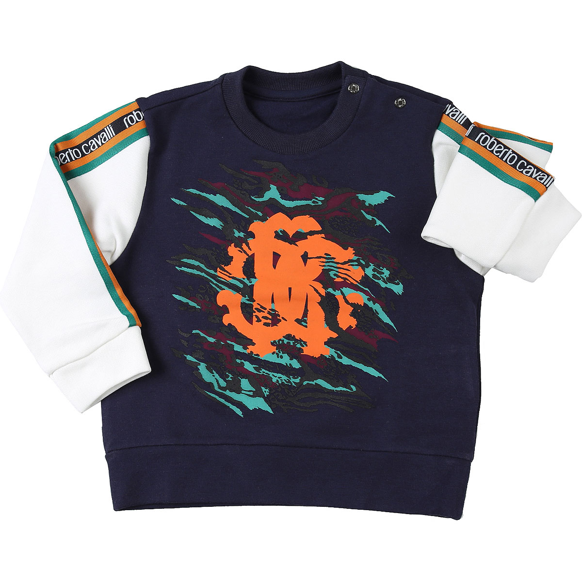 Roberto Cavalli Baby Sweatshirt & Kapuzenpullover für Jungen Günstig im Sale, Blau, Baumwolle, 2017, 12 M 18M 2Y 3Y