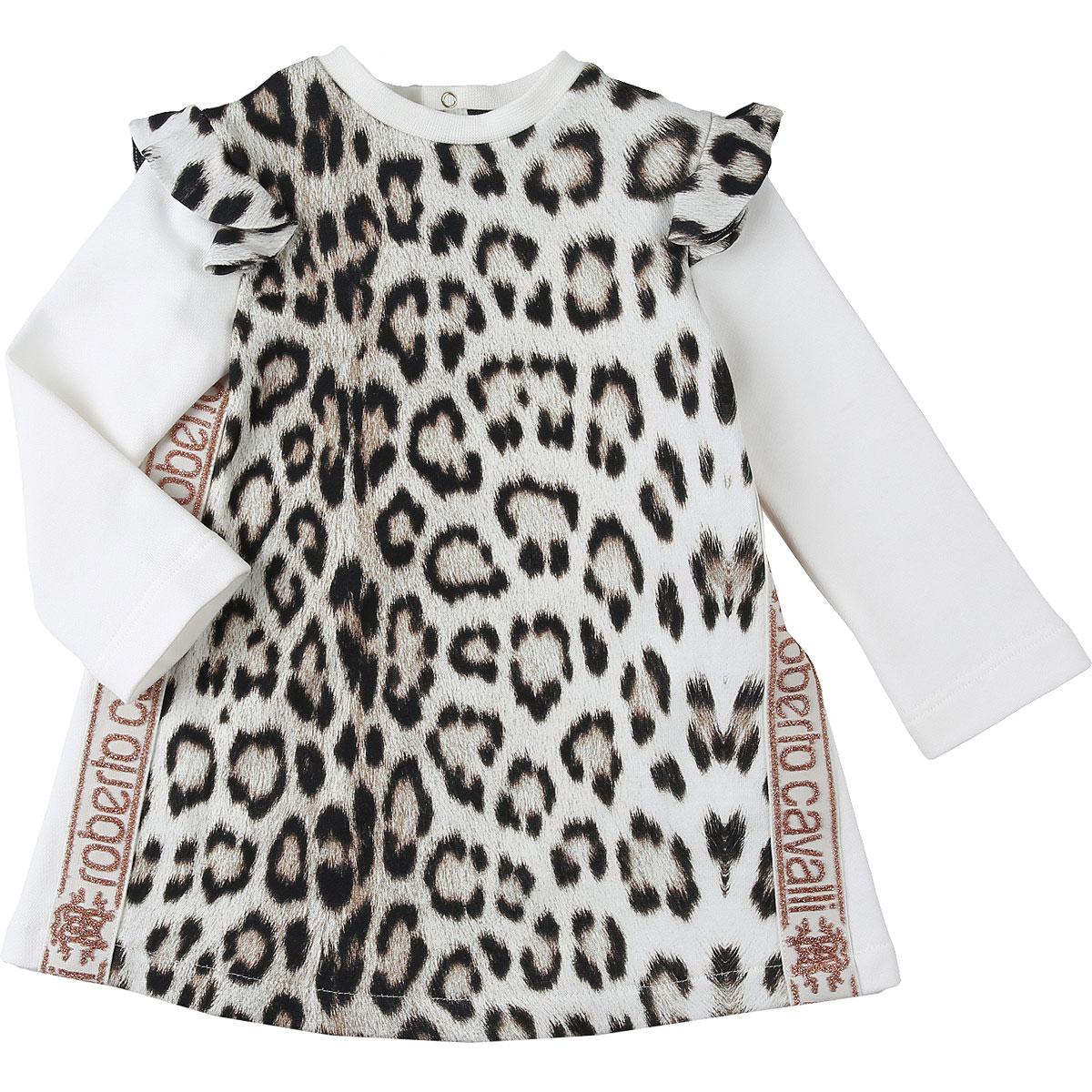 Roberto Cavalli Baby Kleid für Mädchen Günstig im Sale, Creme, Baumwolle, 2017, 12M 18M 2Y 3Y