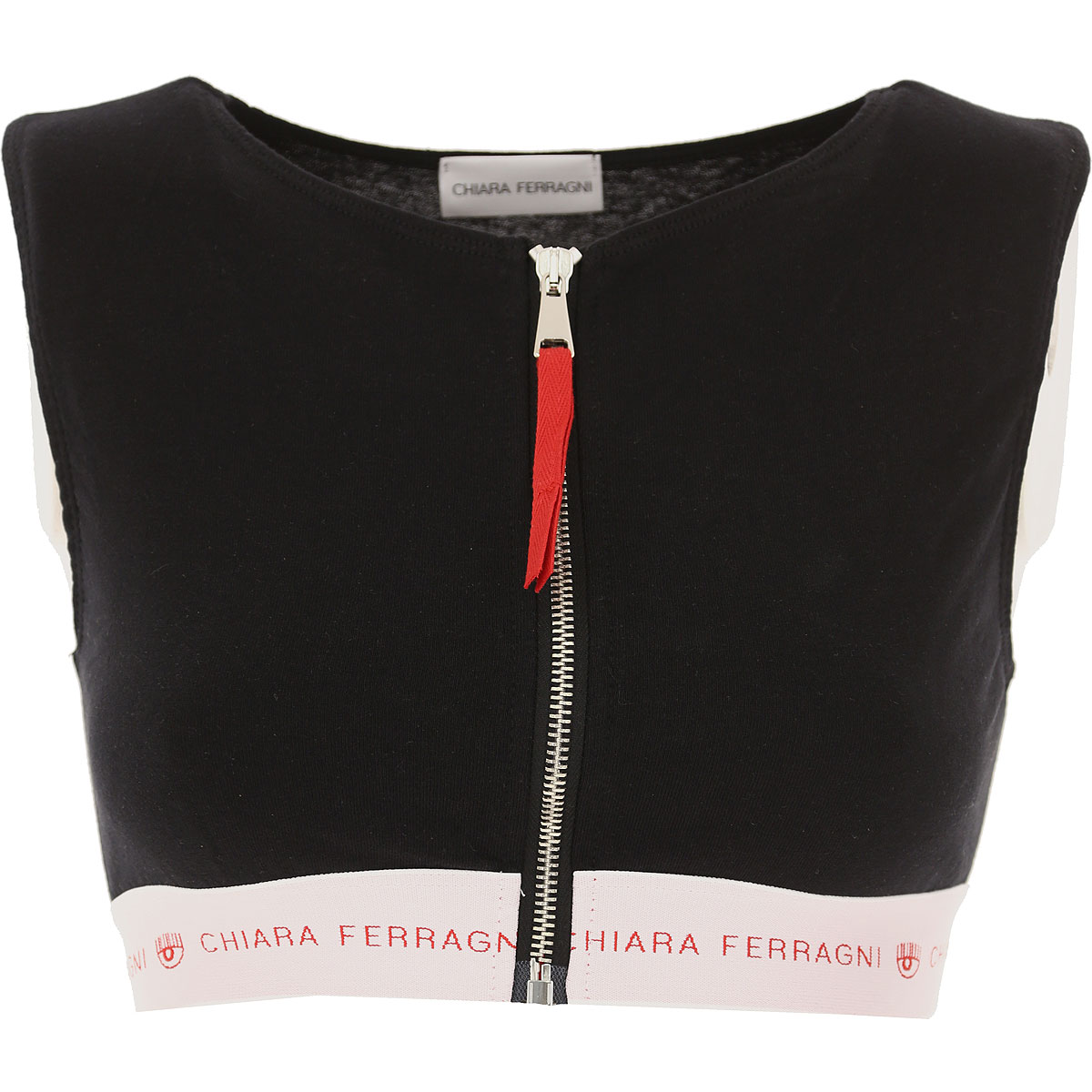 Chiara Ferragni T-shirt Femme, Noir, Coton, 2017, 38 40 42 44