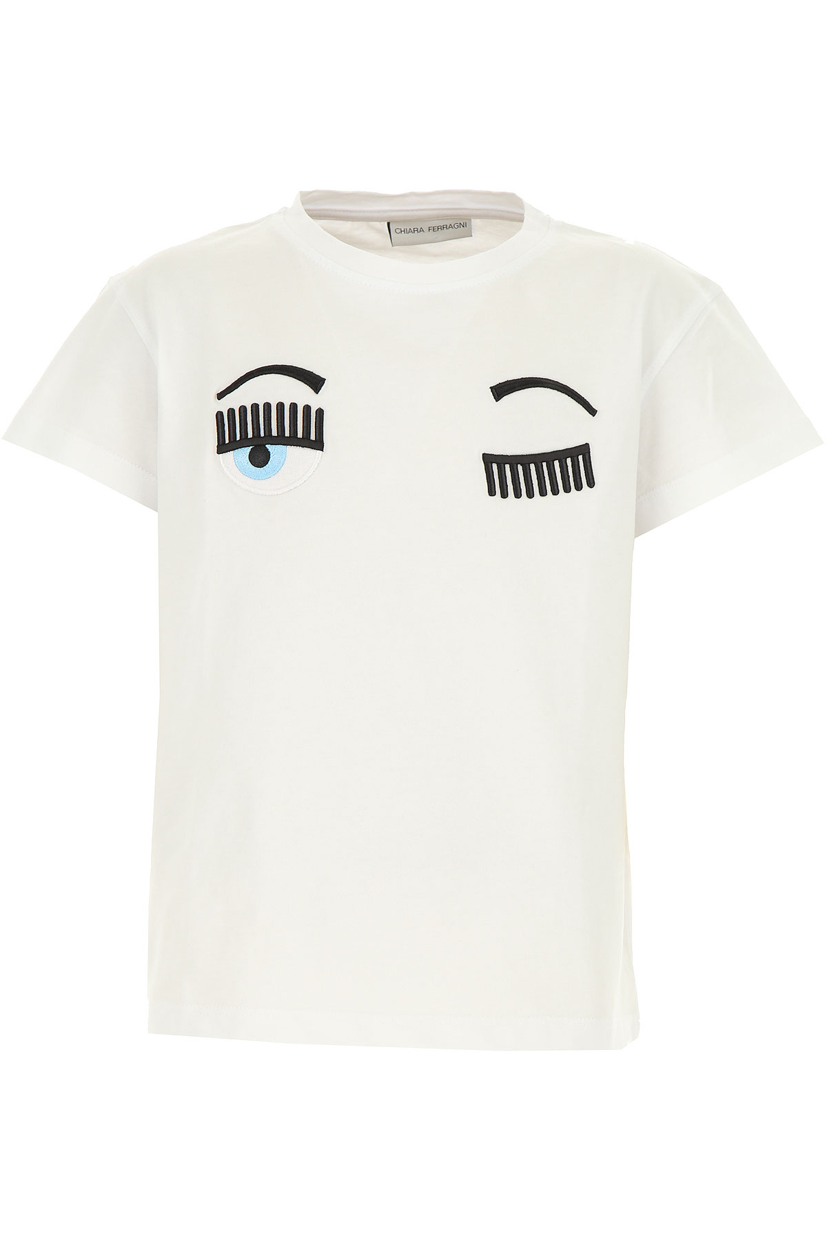 Chiara Ferragni Kinder T-Shirt für Mädchen Günstig im Sale, Weiss, Baumwolle, 2017, 10Y 12Y 14Y