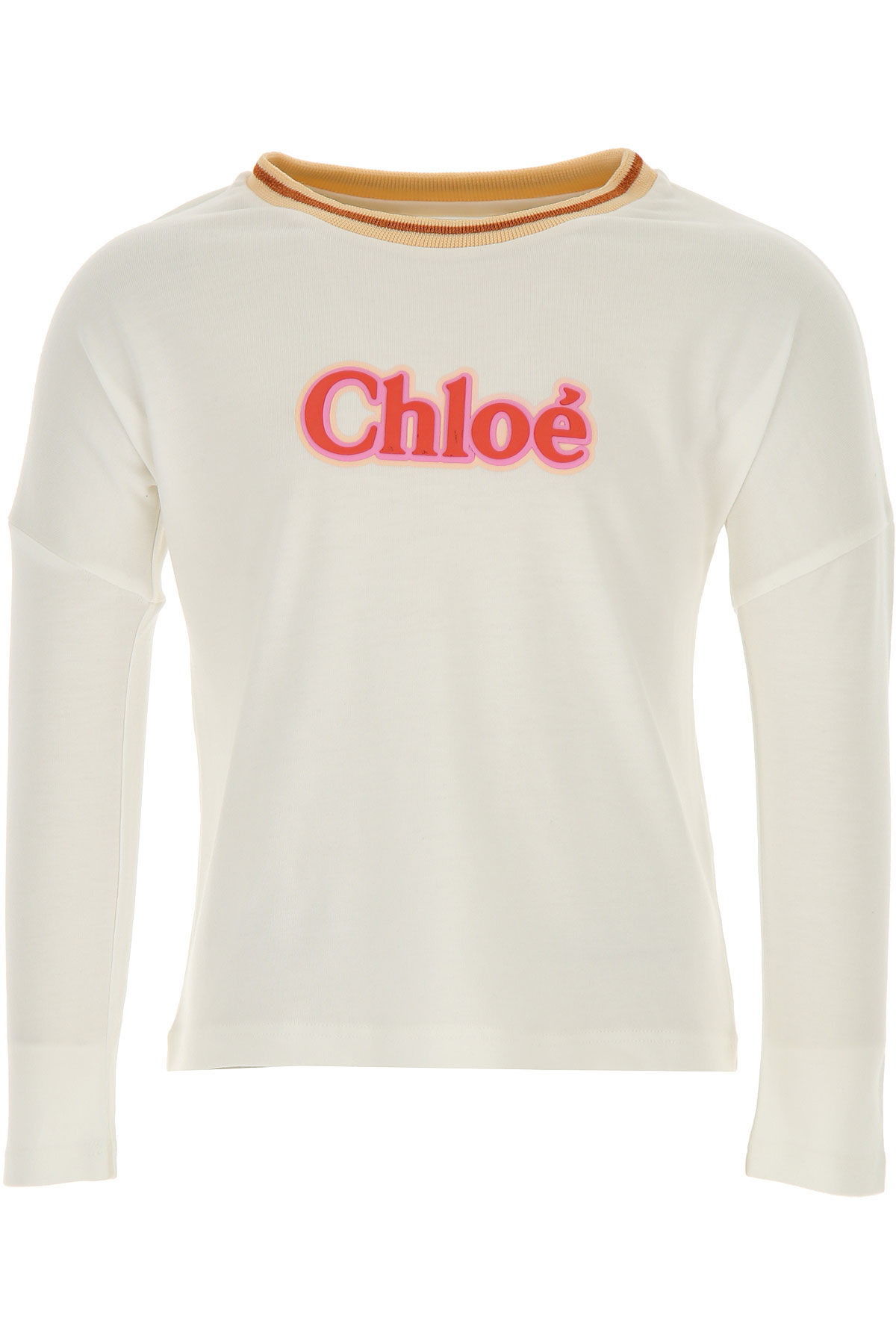 Chloe Kinder T-Shirt für Mädchen Günstig im Sale, Creme, Baumwolle, 2017, 14Y 8Y