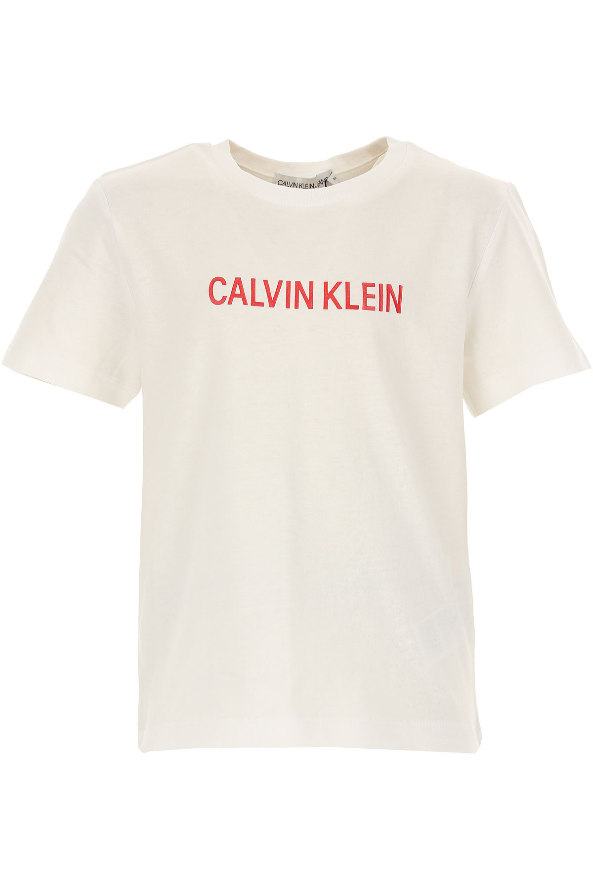 Calvin Klein Kinder T-Shirt für Mädchen Günstig im Sale, Weiss, Baumwolle, 2017, 10Y 12Y 16Y 4Y 6Y 8Y