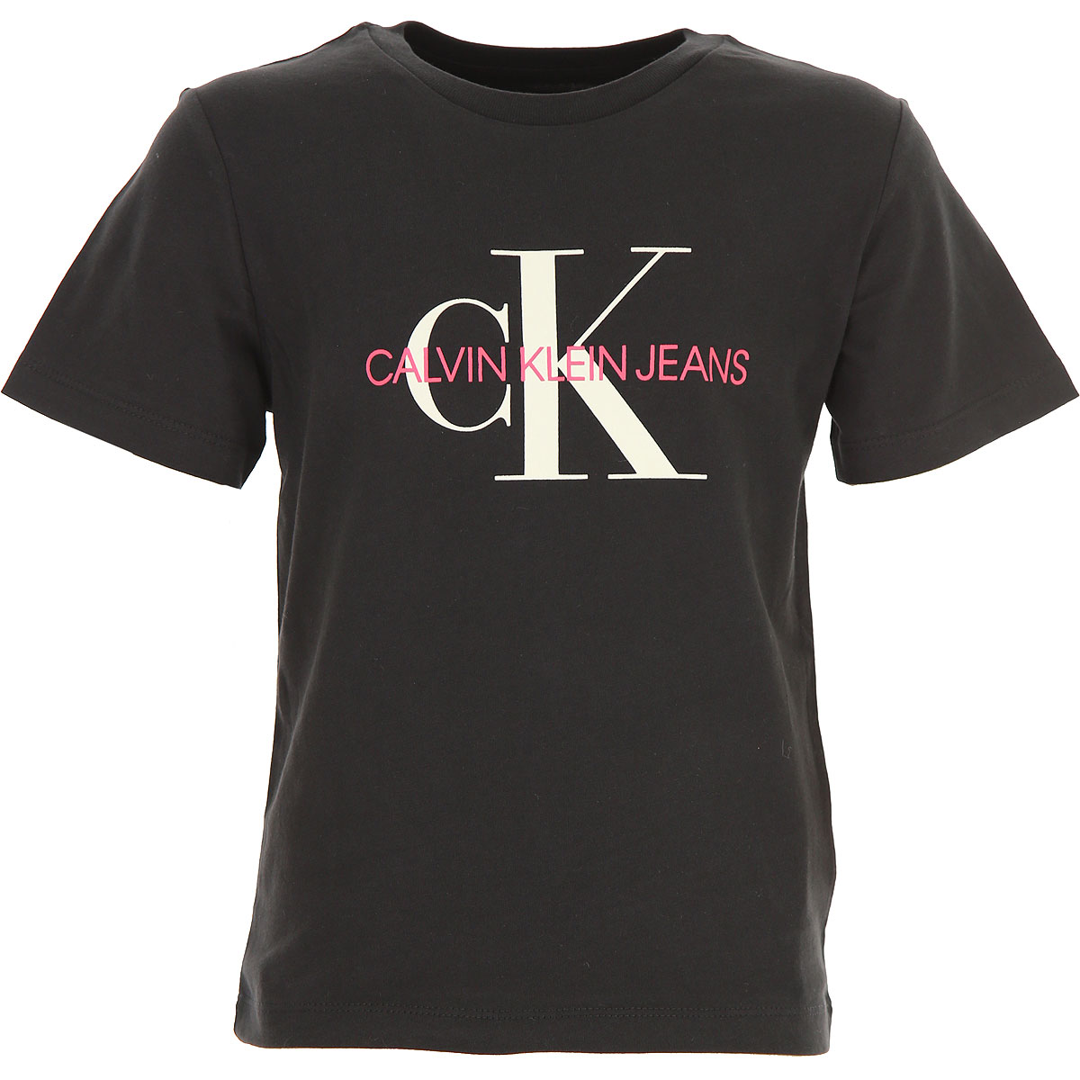 Calvin Klein Kinder T-Shirt für Mädchen Günstig im Sale, Schwarz, Baumwolle, 2017, 10Y 12Y 14Y 16Y 4Y 6Y 8Y