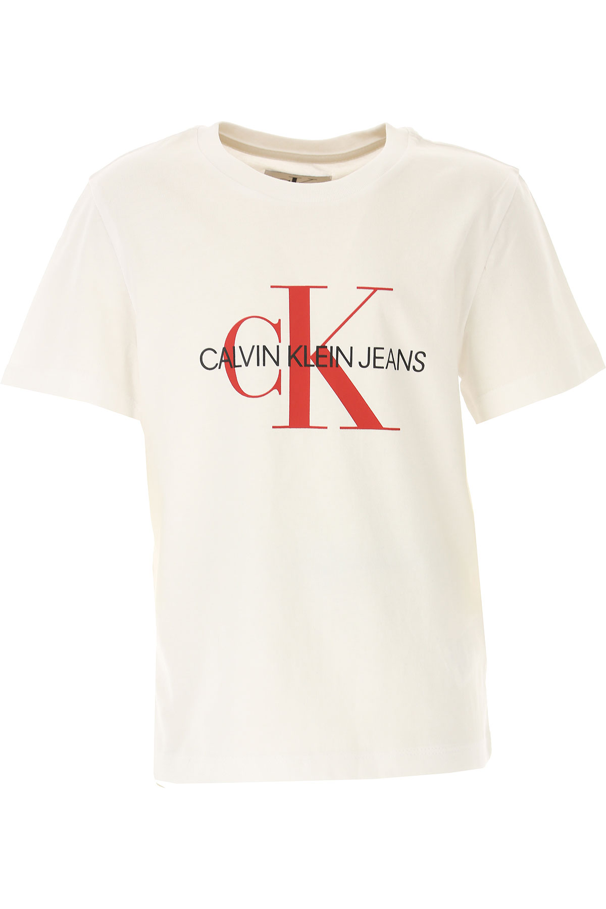 Calvin Klein Kinder T-Shirt für Mädchen Günstig im Sale, Weiss, Baumwolle, 2017, 10Y 14Y 16Y 4Y 6Y 8Y