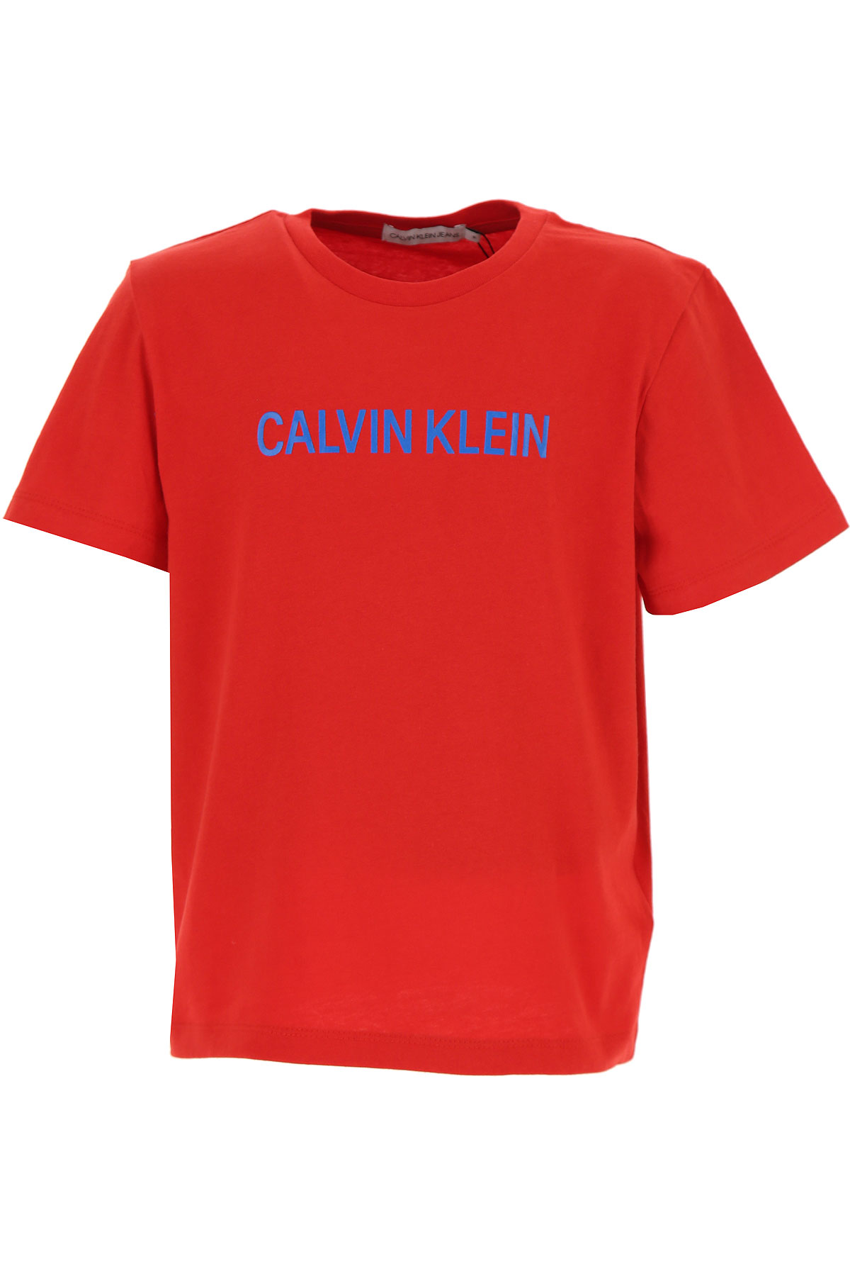 Calvin Klein Kinder T-Shirt für Jungen Günstig im Sale, Rot, Baumwolle, 2017, 4Y 6Y 8Y