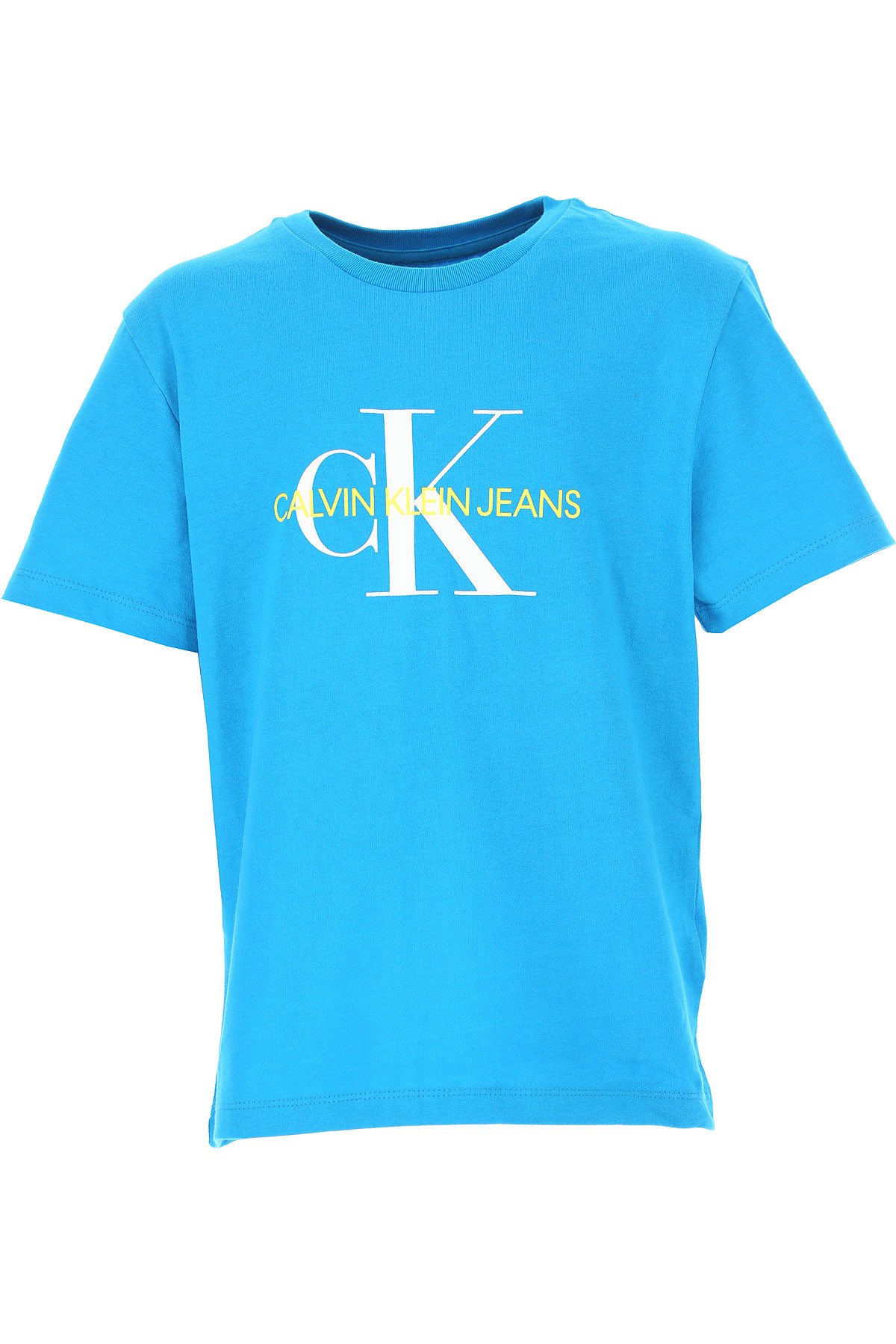 Calvin Klein Kinder T-Shirt für Jungen Günstig im Sale, Himmelblau, Baumwolle, 2017, 10Y 12Y 14Y 16Y 8Y