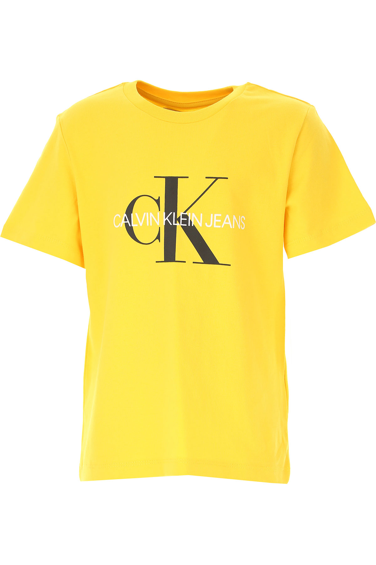 Calvin Klein Kinder T-Shirt für Jungen Günstig im Sale, Gelb, Baumwolle, 2017, 10Y 12Y 14Y 16Y 4Y 6Y 8Y