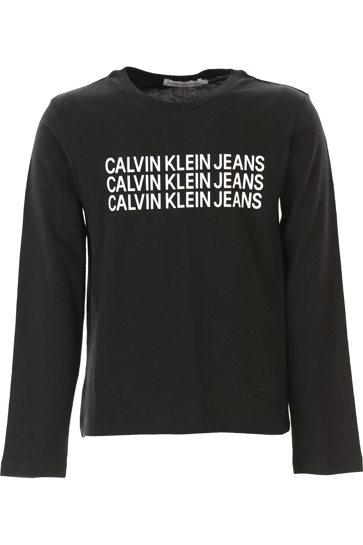Calvin Klein Kinder T-Shirt für Jungen Günstig im Sale, Schwarz, Baumwolle, 2017, 10Y 14Y 6Y 8Y