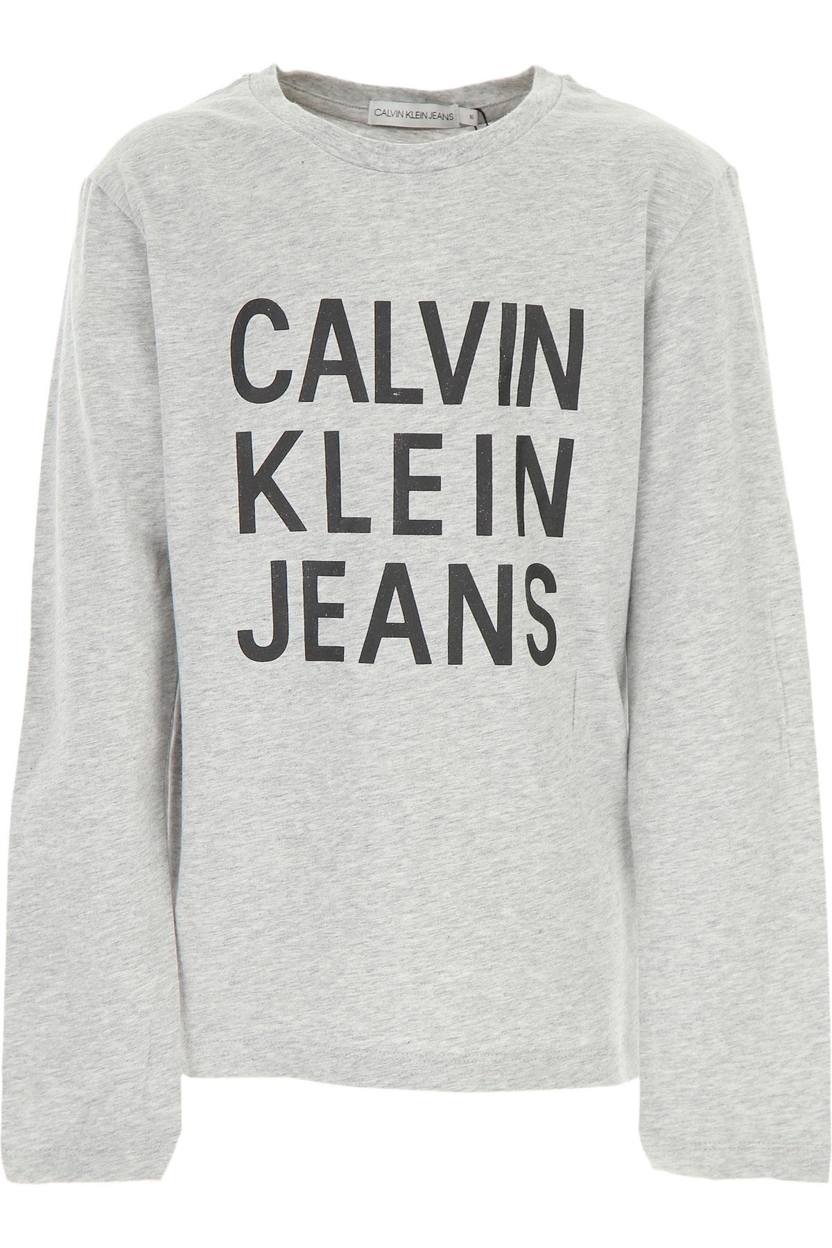 Calvin Klein Kinder T-Shirt für Jungen Günstig im Sale, Grau, Baumwolle, 2017, 10Y 12Y 14Y 8Y