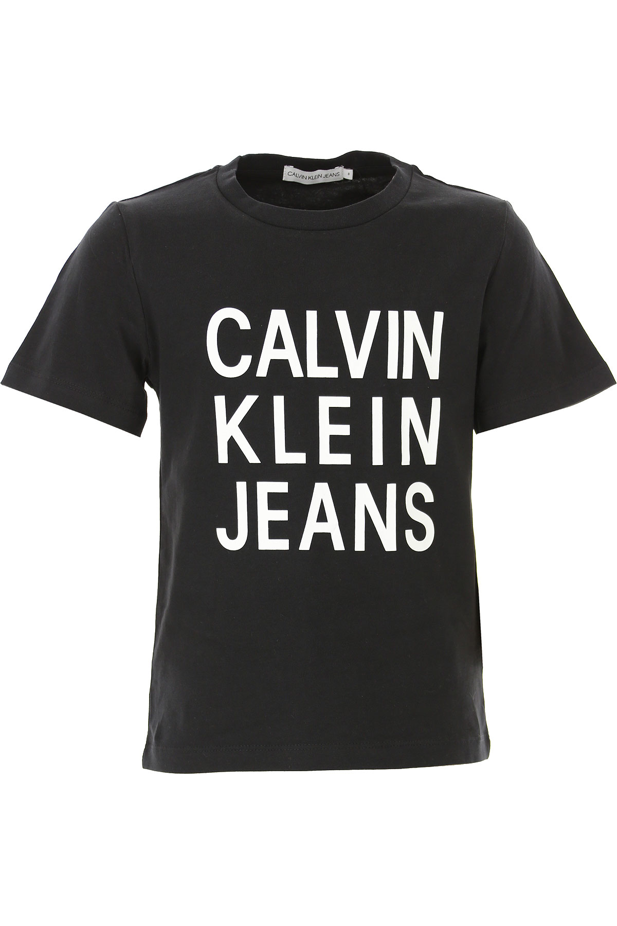 Calvin Klein Kinder T-Shirt für Jungen Günstig im Sale, Schwarz, Baumwolle, 2017, 10Y 12Y 14Y 16Y 4Y 6Y 8Y