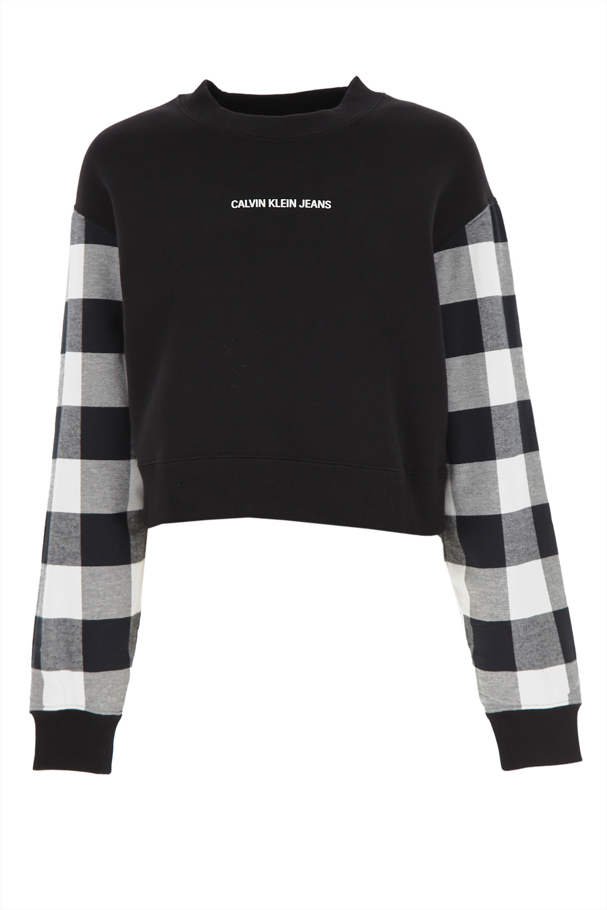 Calvin Klein Sweatshirt für Damen, Kapuzenpulli, Hoodie, Sweats Günstig im Sale, Schwarz, Baumwolle, 2017, 44 M