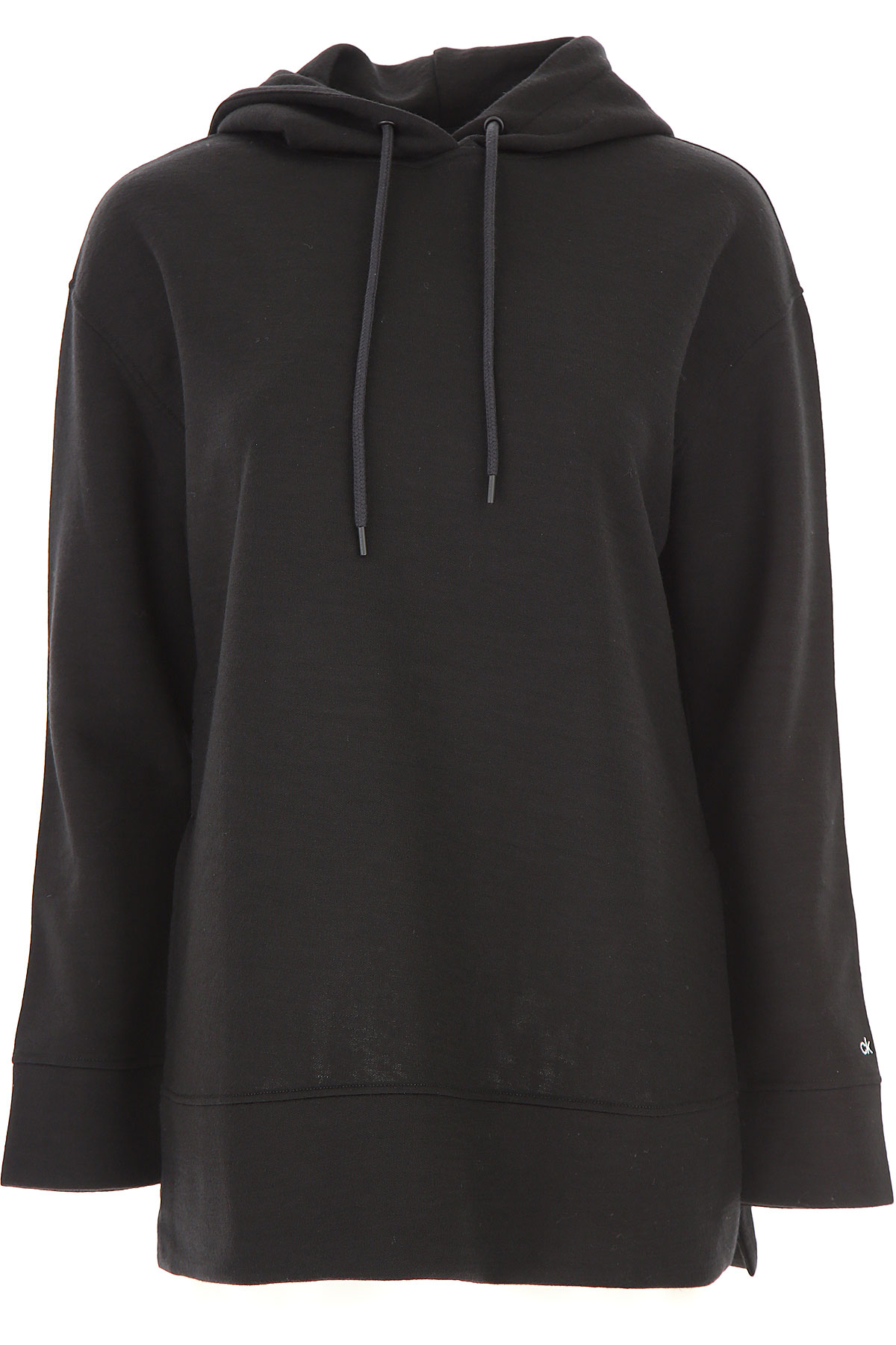 Calvin Klein Sweatshirt für Damen, Kapuzenpulli, Hoodie, Sweats Günstig im Sale, Schwarz, Viskose, 2017, 38 40 44 M