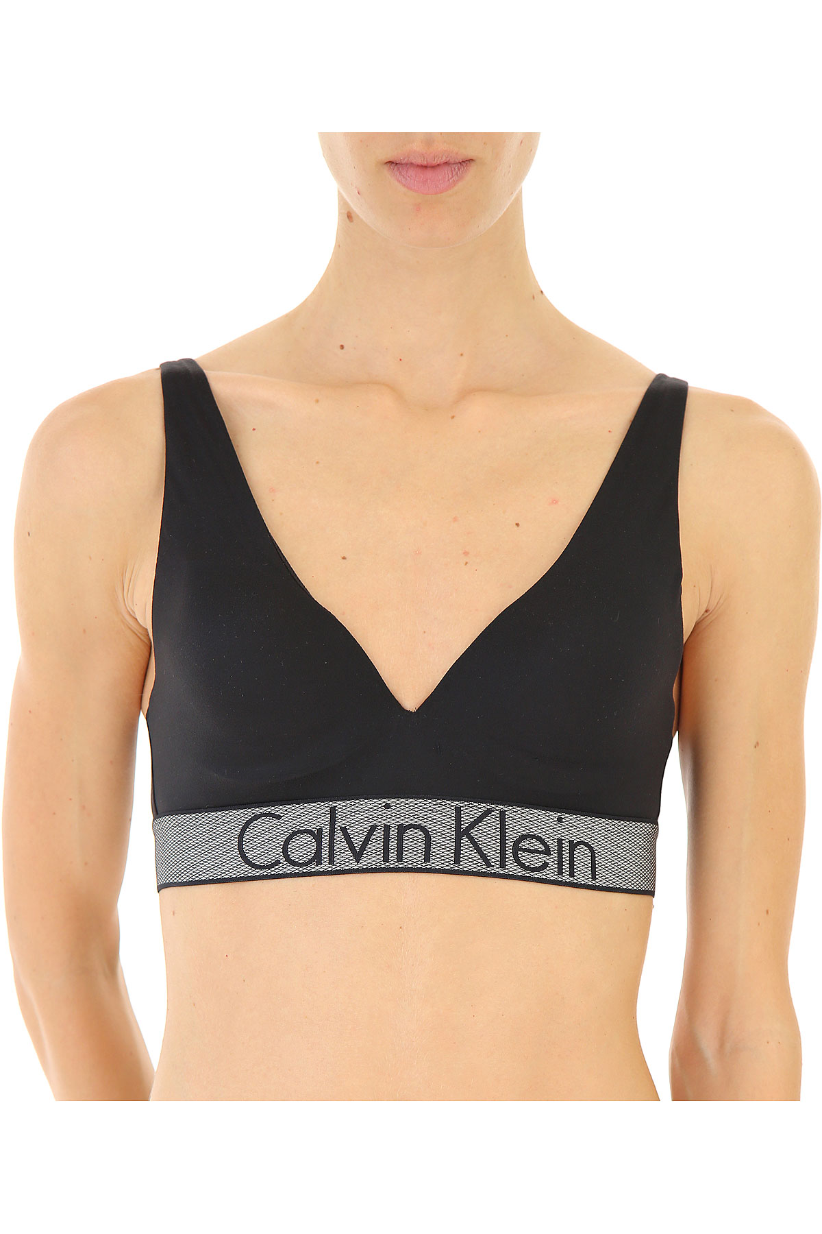 Calvin Klein Sous-vêtement Femme, Noir, Polyamide, 2017, 80 85
