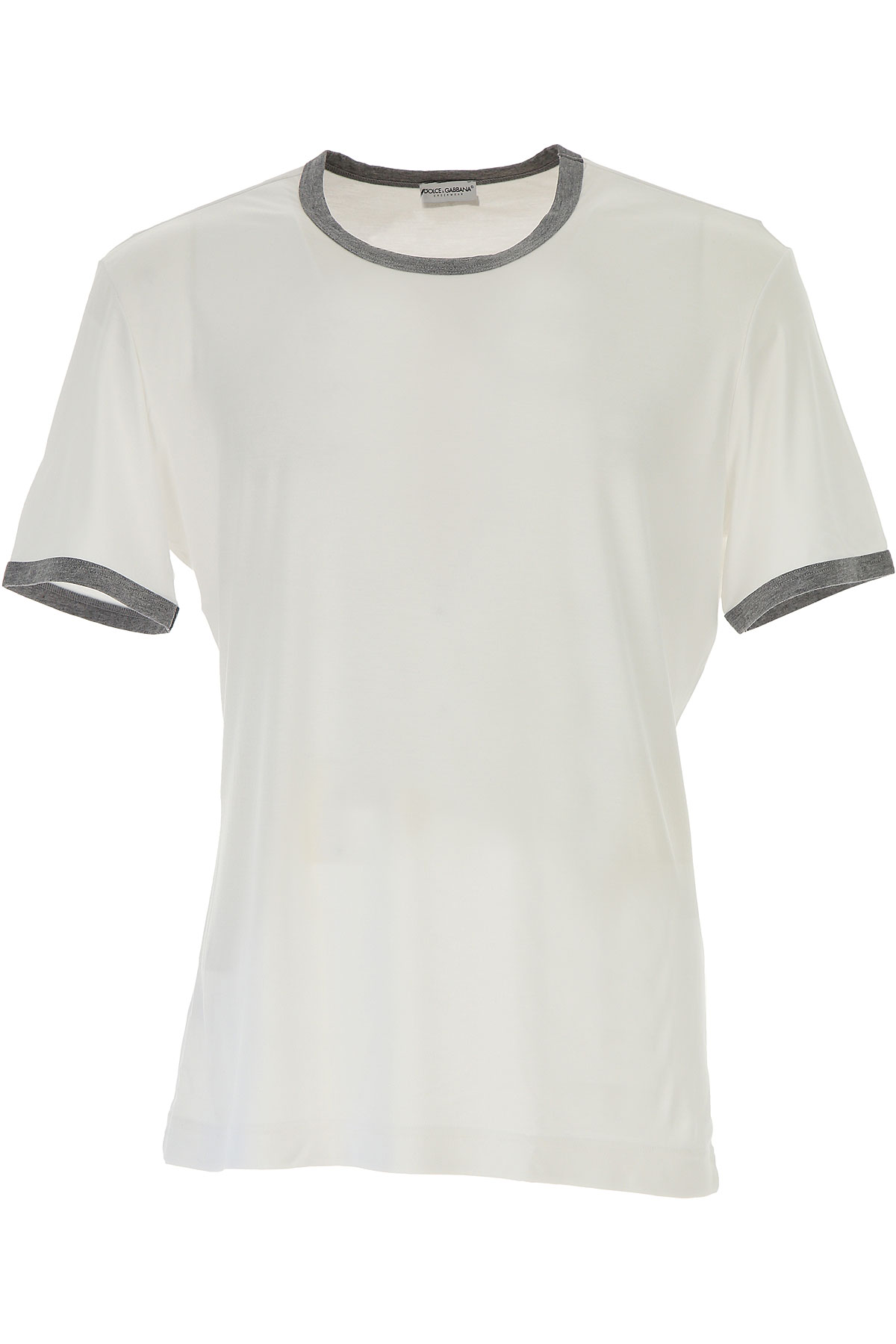 Dolce & Gabbana T-shirt Homme , Blanc, Modal, 2017, L M S XL