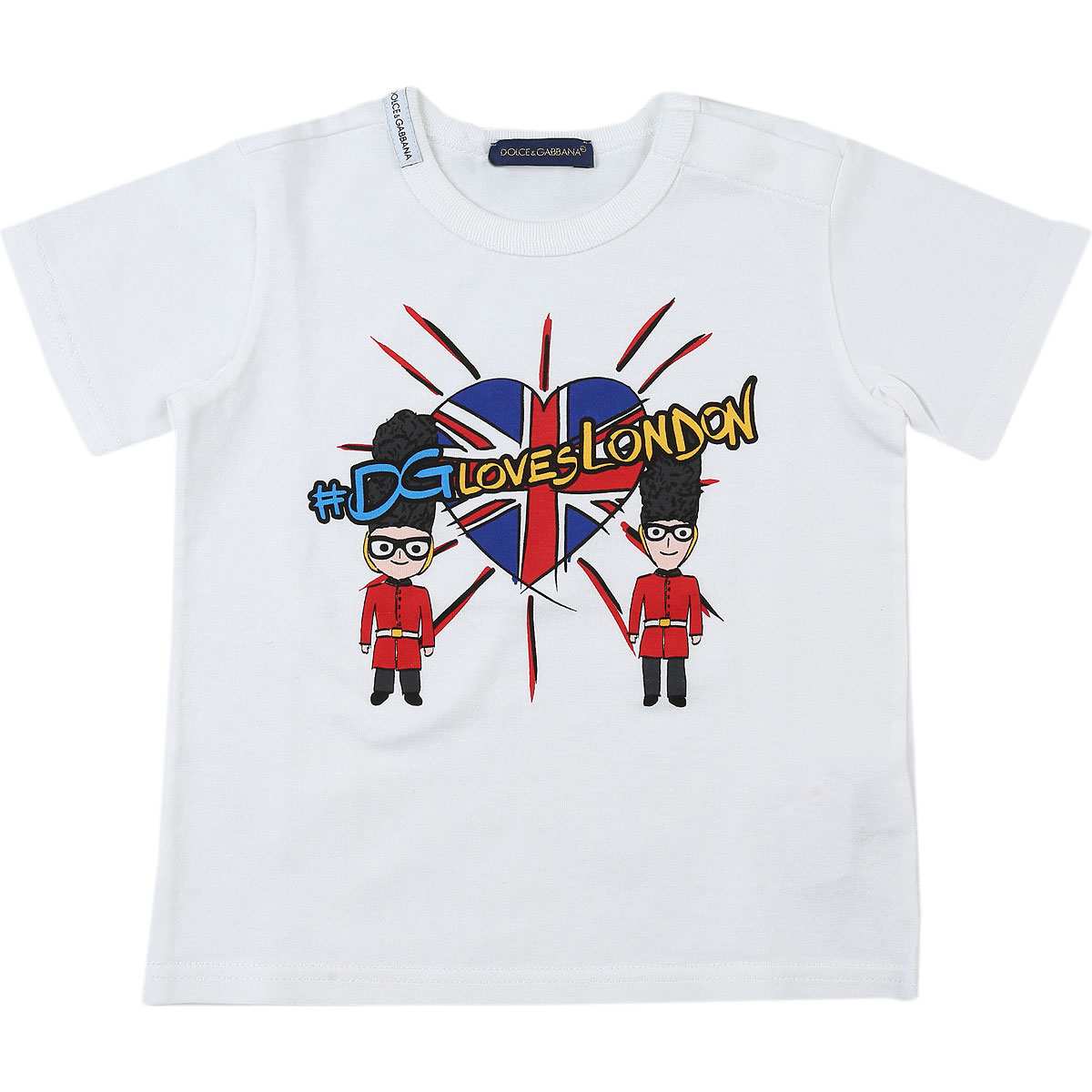 Dolce & Gabbana Baby T-Shirt für Jungen Günstig im Outlet Sale, Weiss, Baumwolle, 2017, 12 M 6M 9M