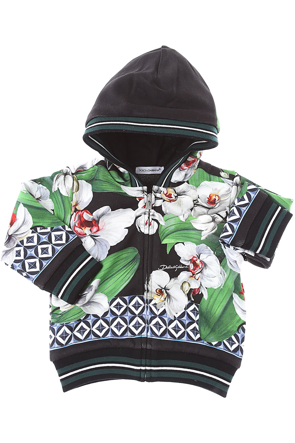 Dolce & Gabbana Baby Sweatshirt & Kapuzenpullover für Mädchen Günstig im Sale, Grün, Baumwolle, 2017, 12M 18M 24M 2Y 9M