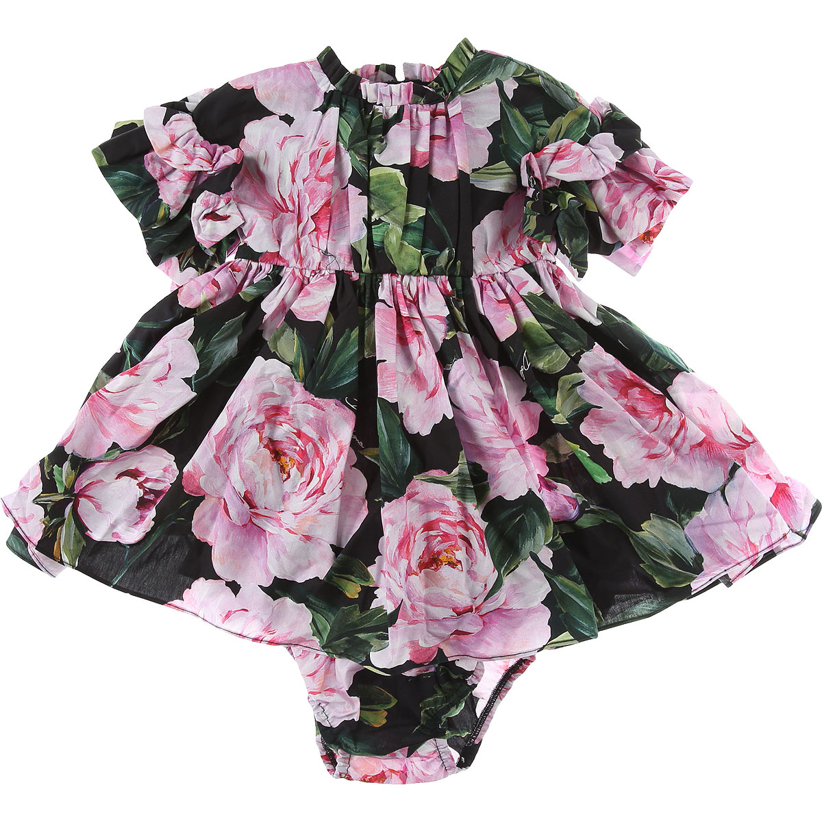 Dolce & Gabbana Baby Kleid für Mädchen Günstig im Outlet Sale, Pink, Baumwolle, 2017, 12M 18M 24M 9M