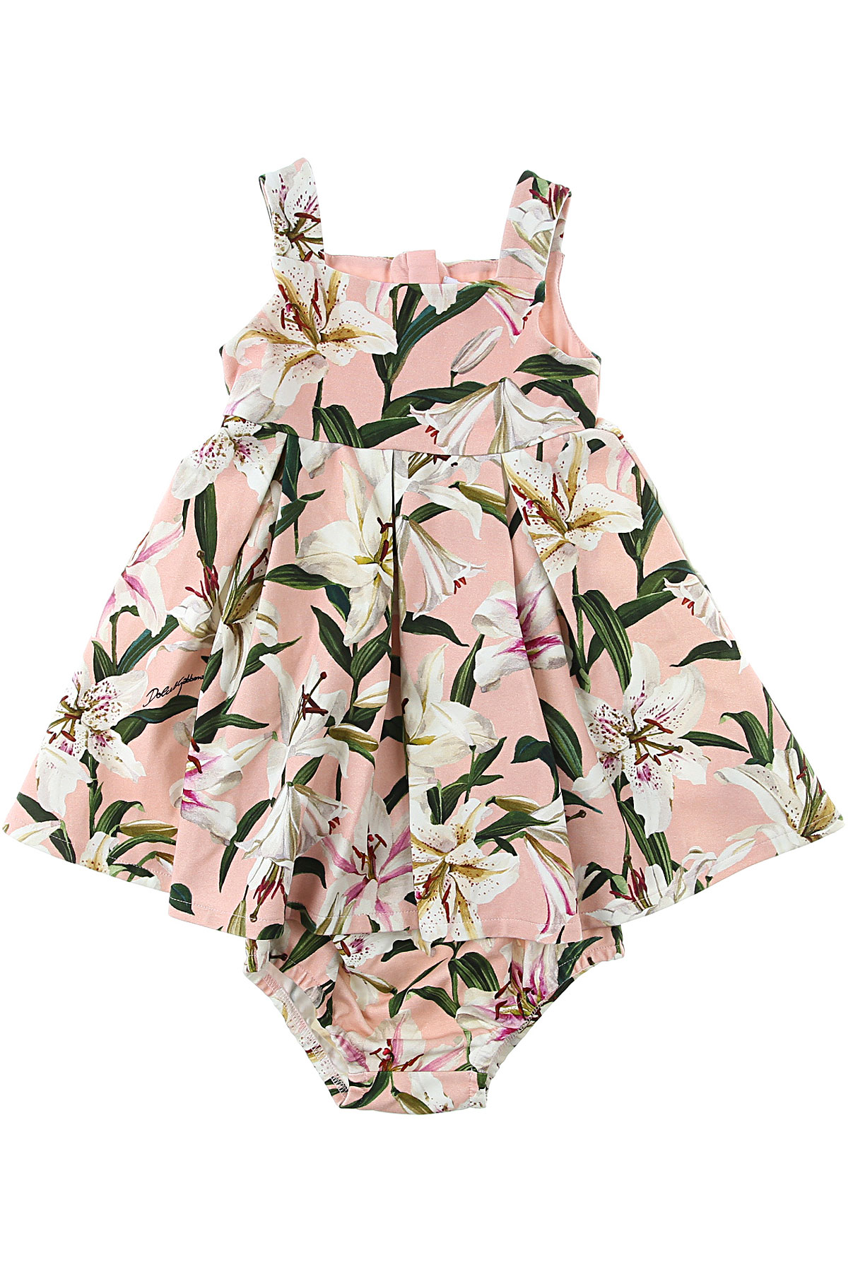 Dolce & Gabbana Baby Kleid für Mädchen Günstig im Sale, Pink, Baumwolle, 2017, 12M 24M 30M 9M