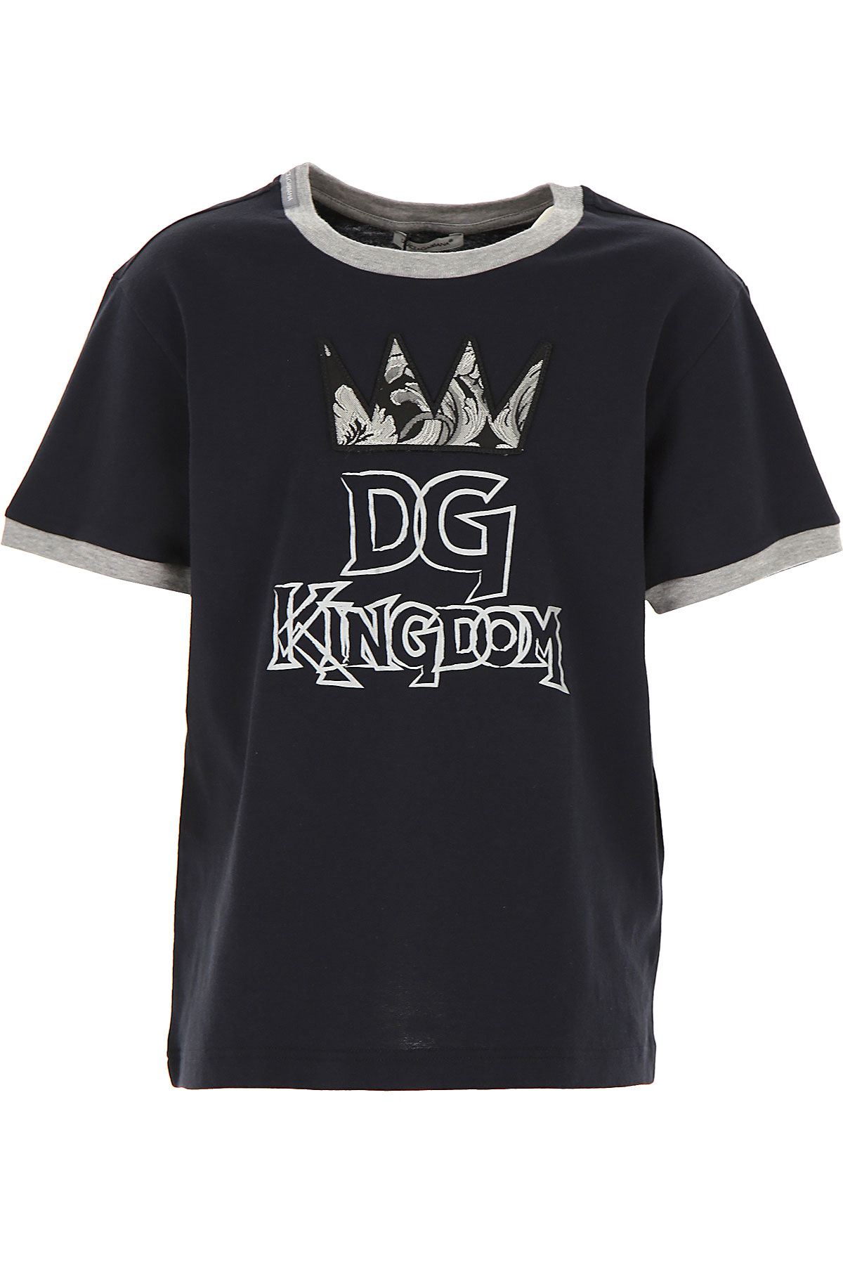 Dolce & Gabbana Kinder T-Shirt für Jungen Günstig im Sale, Dunkelblau, Baumwolle, 2017, 10Y 4Y 6Y 8Y