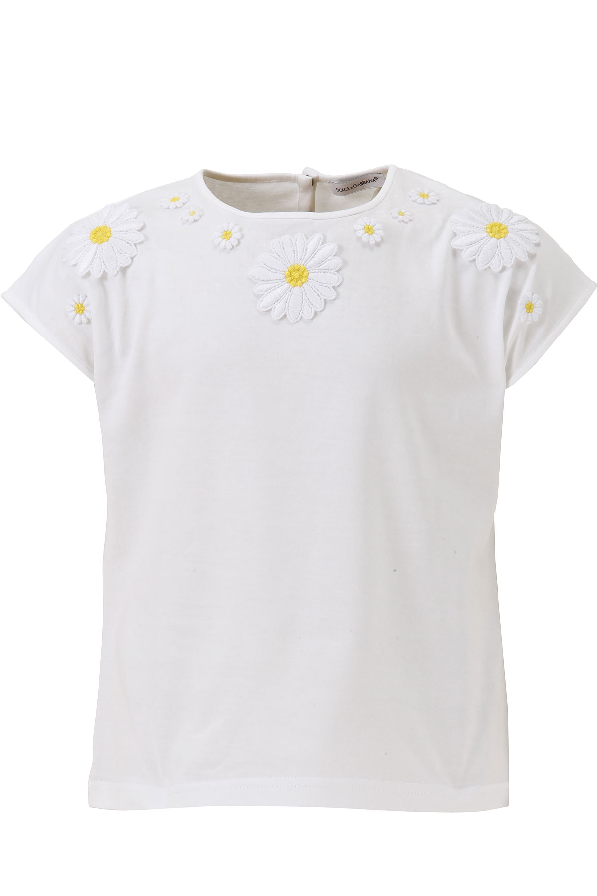 Dolce & Gabbana Kinder T-Shirt für Mädchen Günstig im Outlet Sale, Weiss, Baumwolle, 2017, 5Y 6Y
