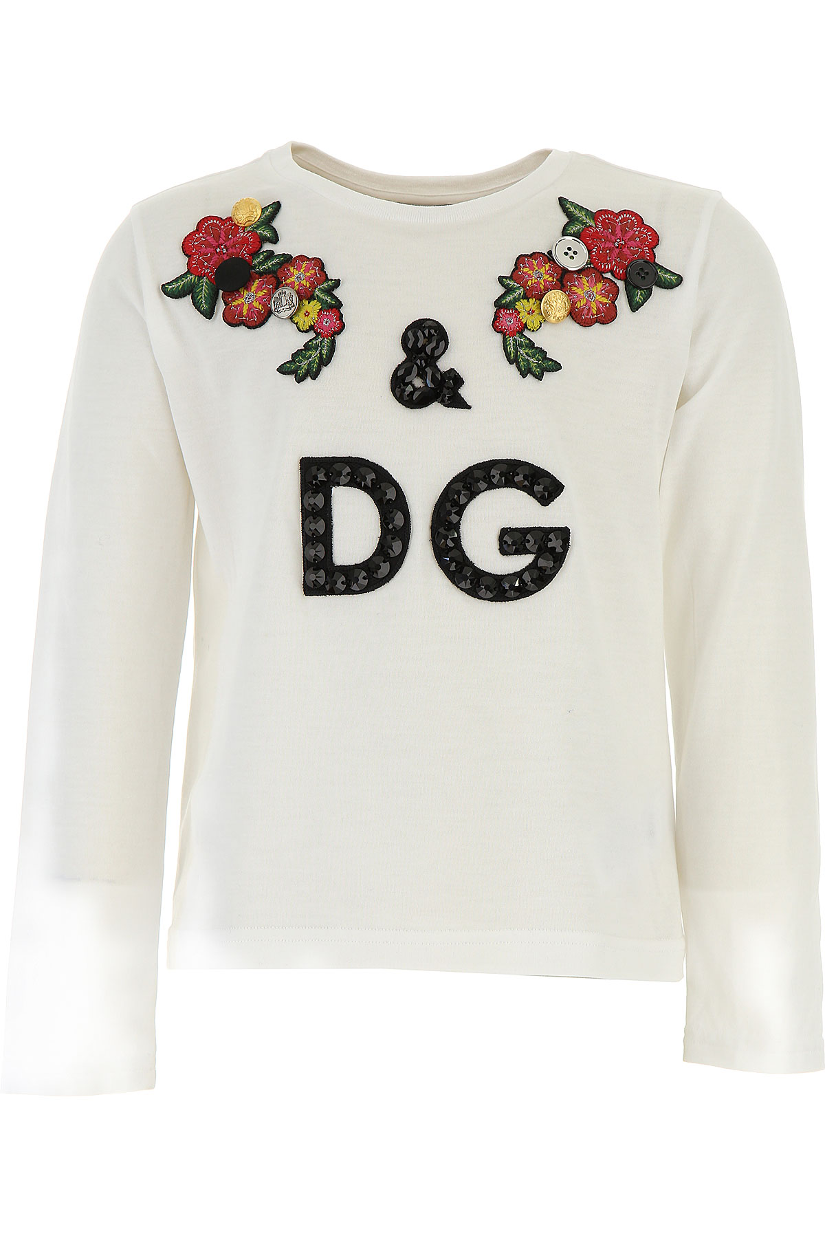 Dolce & Gabbana T-Shirt Enfant pour Fille , Blanc, Coton, 2017, 10Y 12Y 6Y 8Y