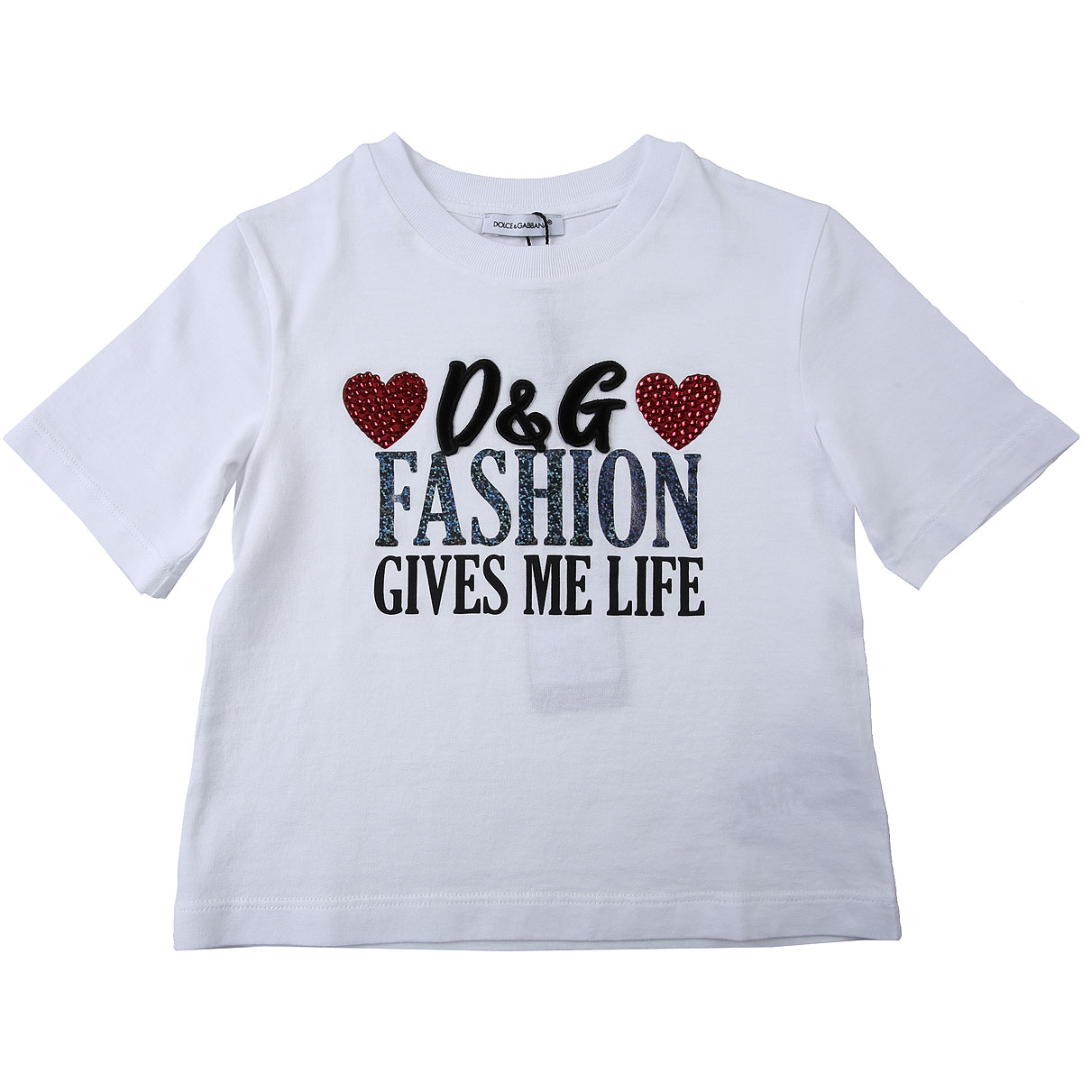 Dolce & Gabbana Kinder T-Shirt für Mädchen Günstig im Sale, Weiss, Baumwolle, 2017, 10Y 12Y 2Y 3Y 4Y 6Y 8Y