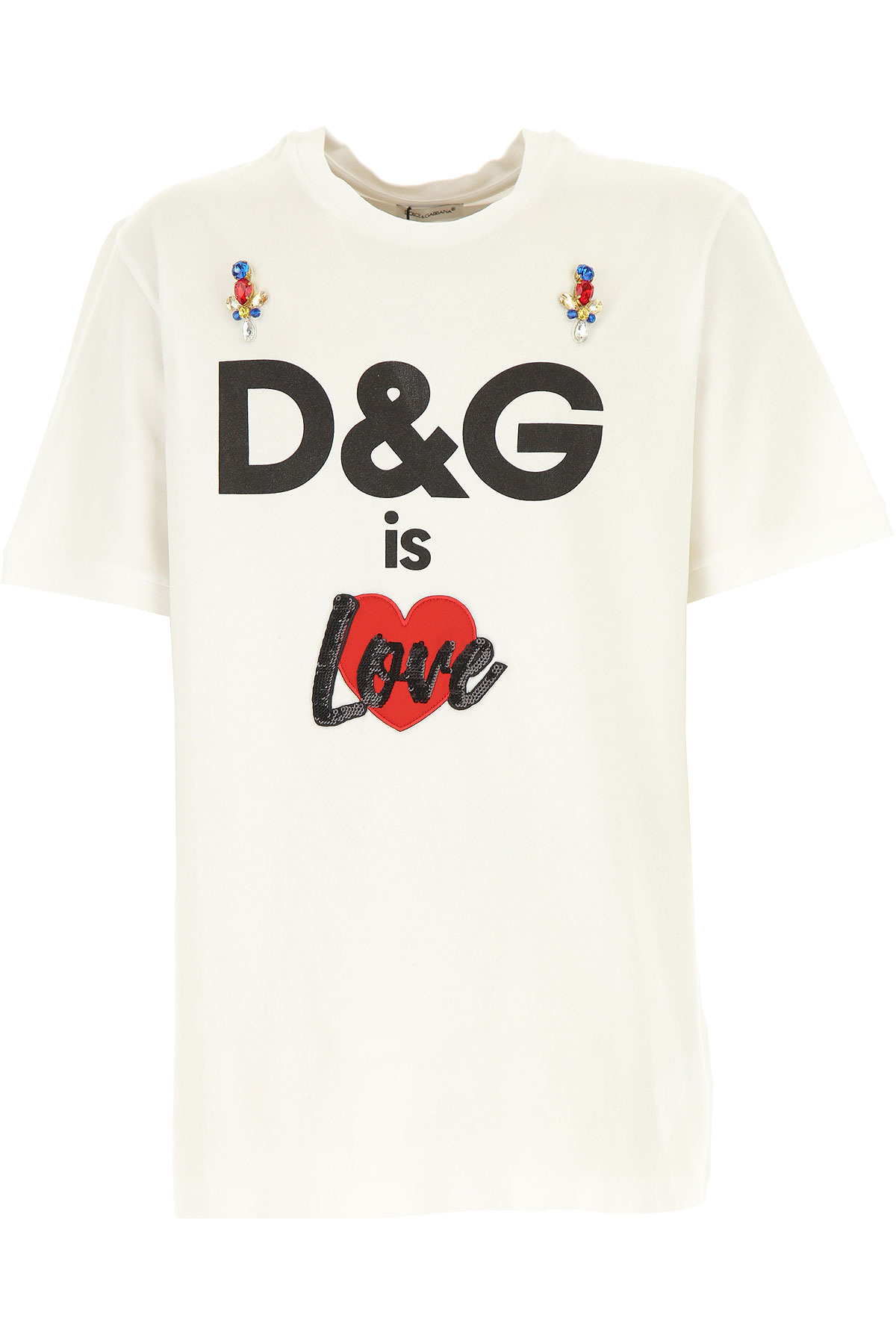 Dolce & Gabbana Kinder T-Shirt für Mädchen Günstig im Outlet Sale, Weiss, Baumwolle, 2017, 10Y 6Y