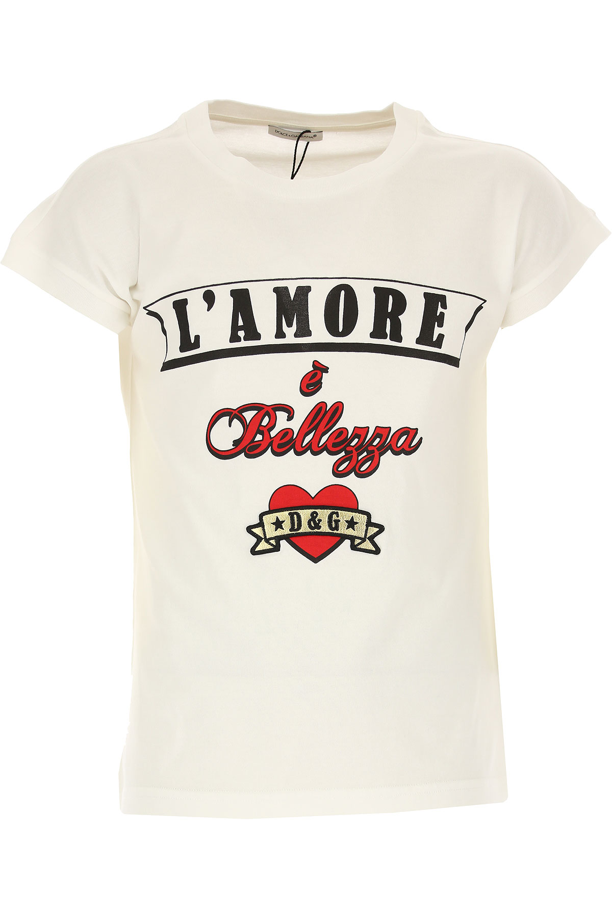 Dolce & Gabbana Kinder T-Shirt für Mädchen Günstig im Sale, Weiss, Baumwolle, 2017, 10Y 10Y 2Y 3Y 4Y 5Y 6Y 8Y